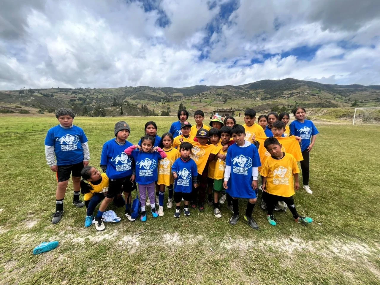  Azuay (Province) in Ecuador. Donations of new Tshirts and some soccer fun. 