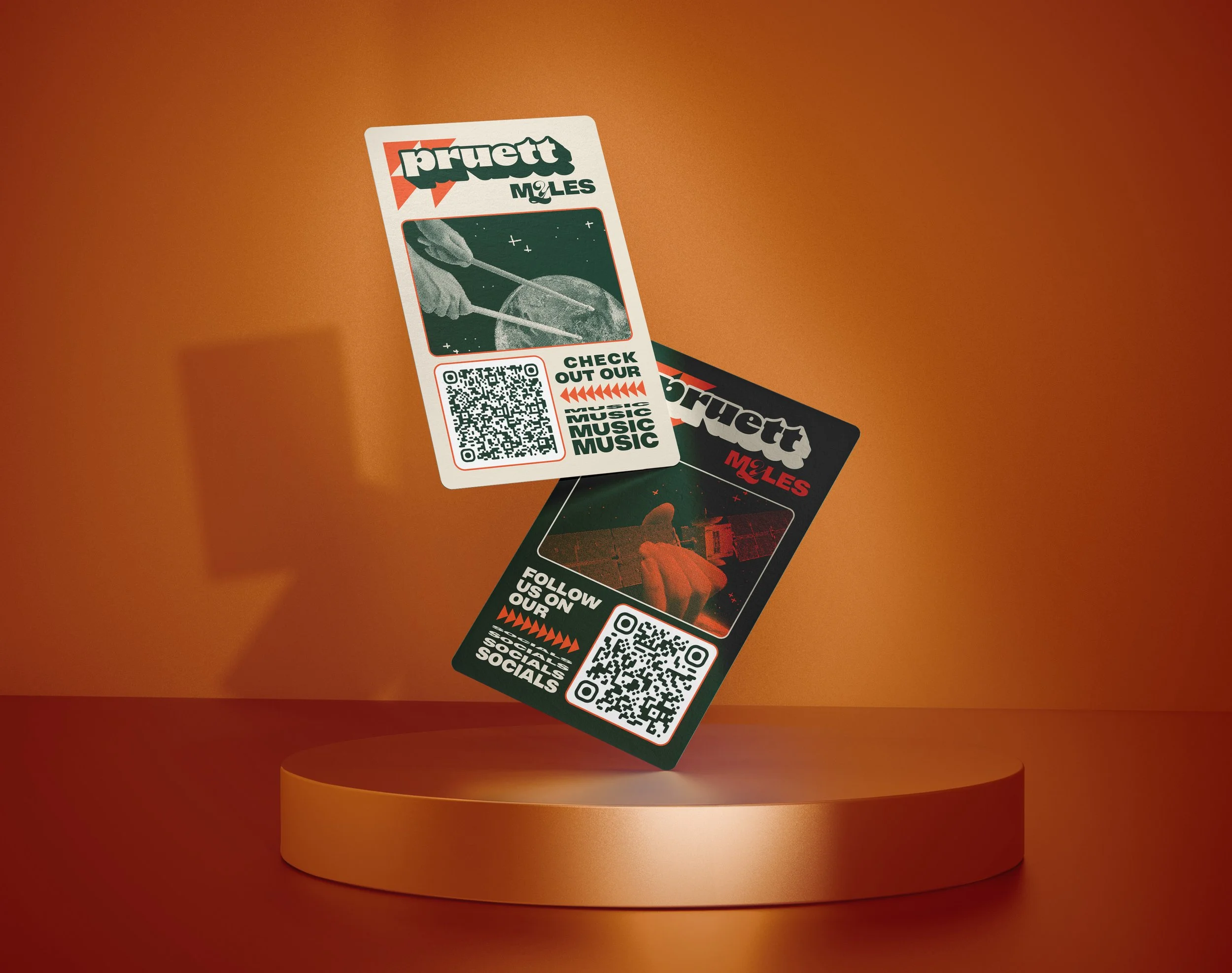 Business cards for a friend's band.