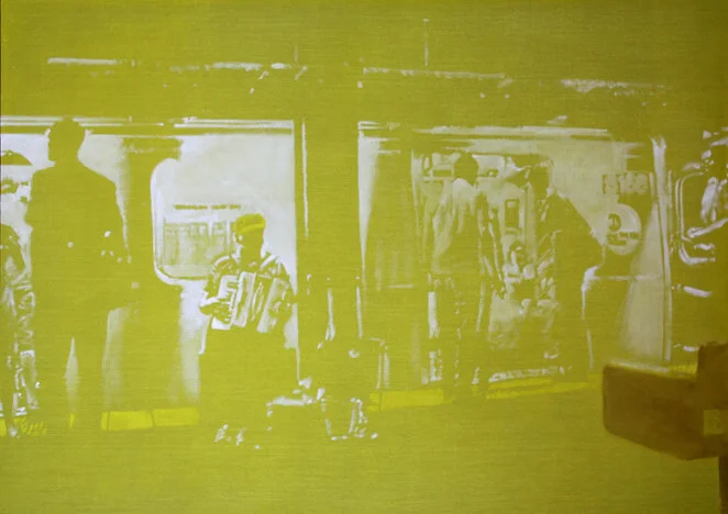 Subway    Acrylic on linen     5’ x 7’  (152cm x 213cm)    2013
