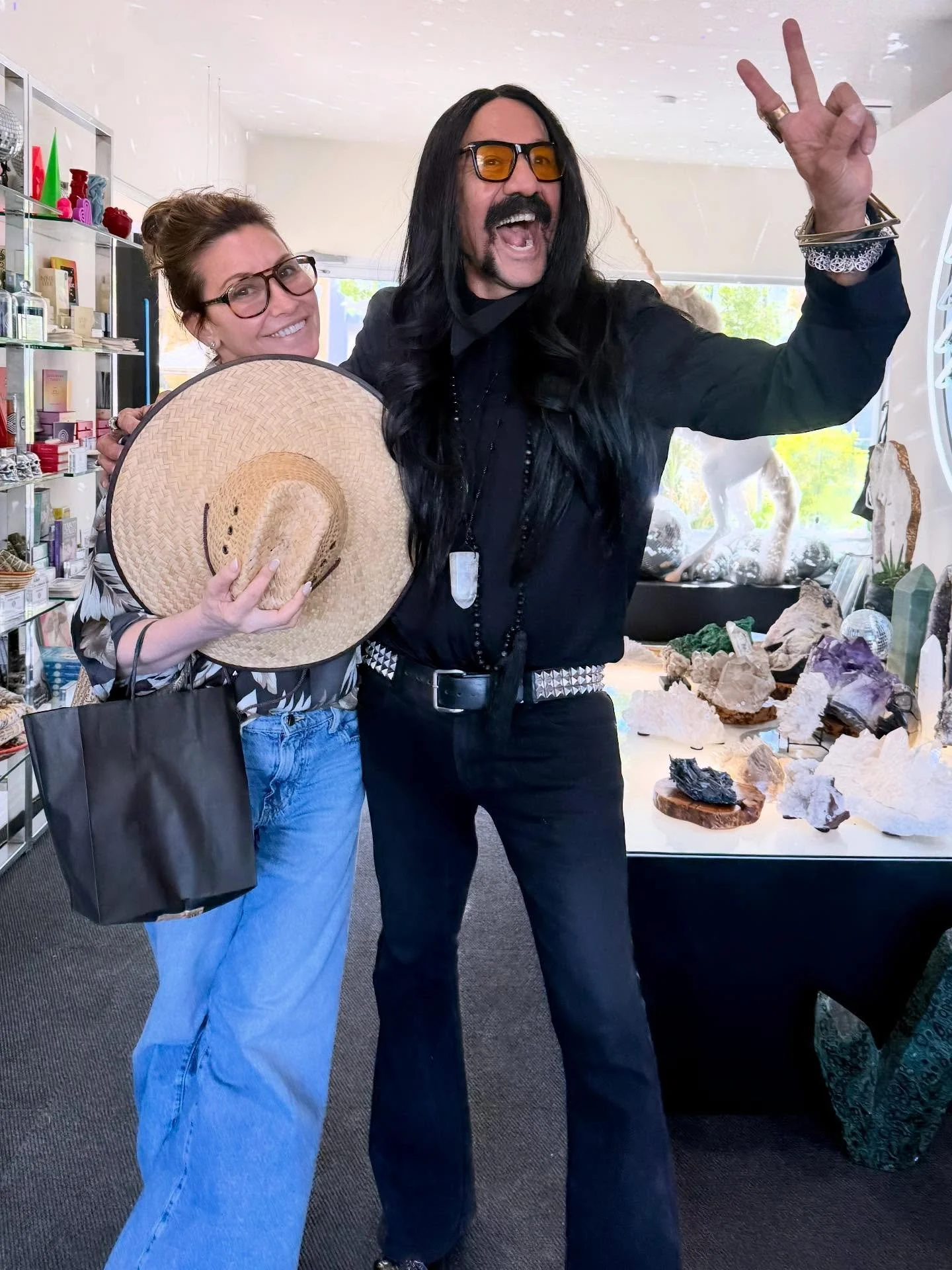 MEANWHILE AT SPELLBOUND SKY PALM SPRINGS 🔮🌴✨

It&rsquo;s all about the GOOD LIFE we are having, sharing magical moments with everyone that drops by the shop&hellip;.the  vibes are off-the-chart! We have immense gratitude for all the love and suppor