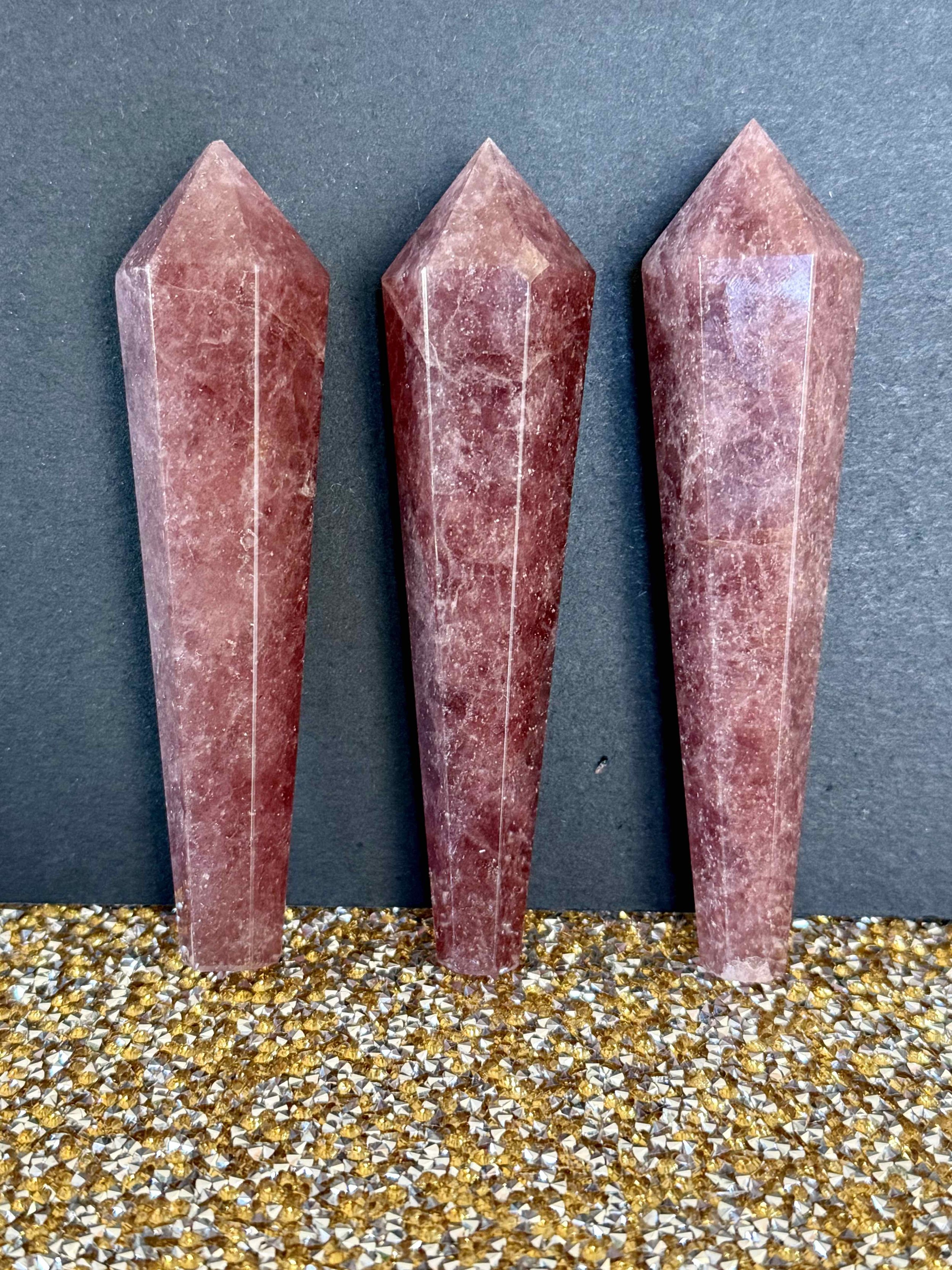 STRAWBERRY QUARTZ SCEPTERS