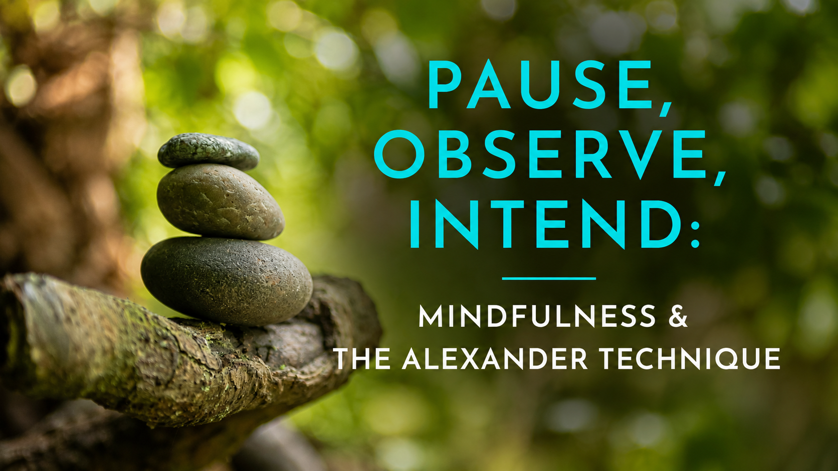 Pause, Observe, Intend: Mindfulness and The Alexander Technique