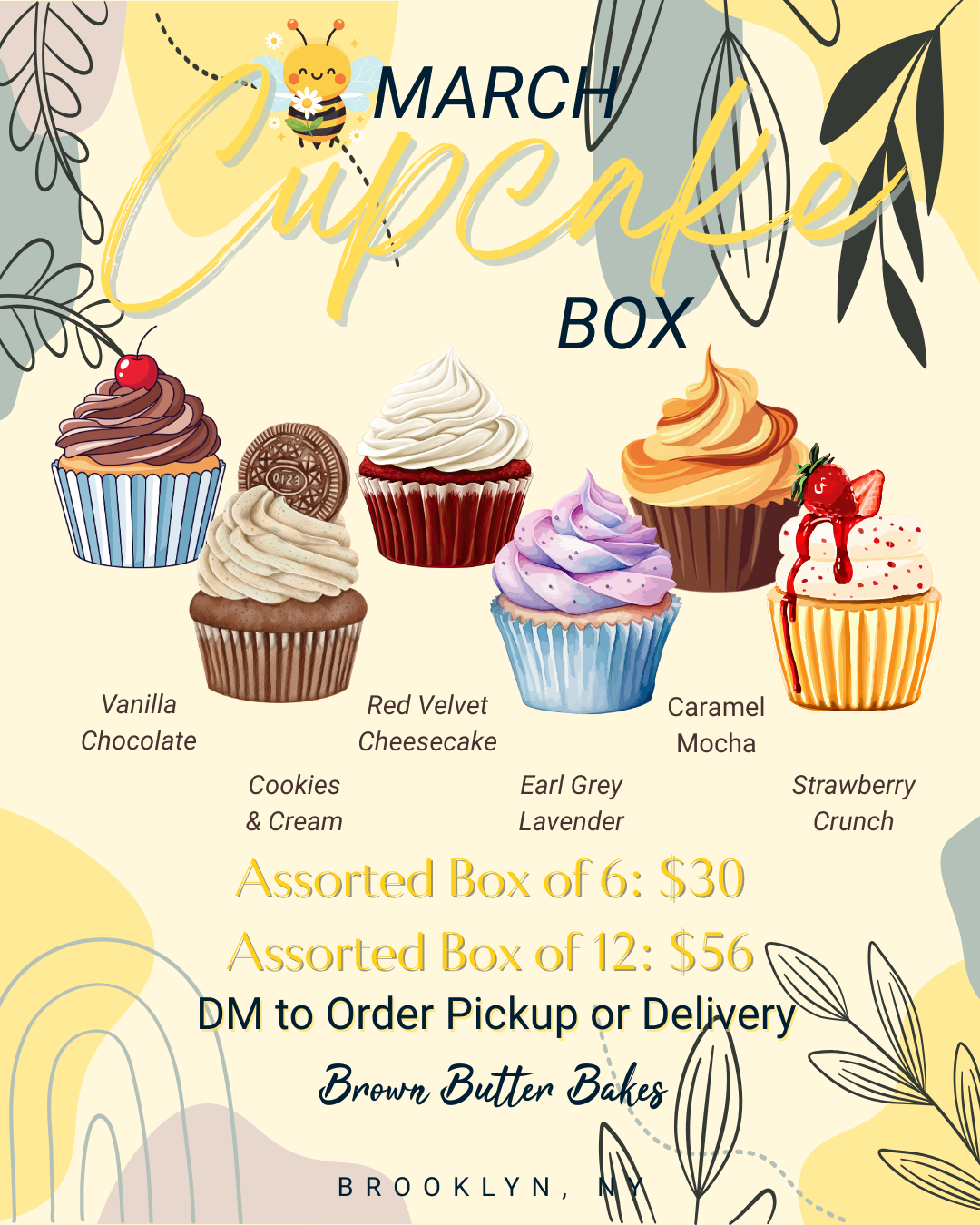 March Cupcake Box