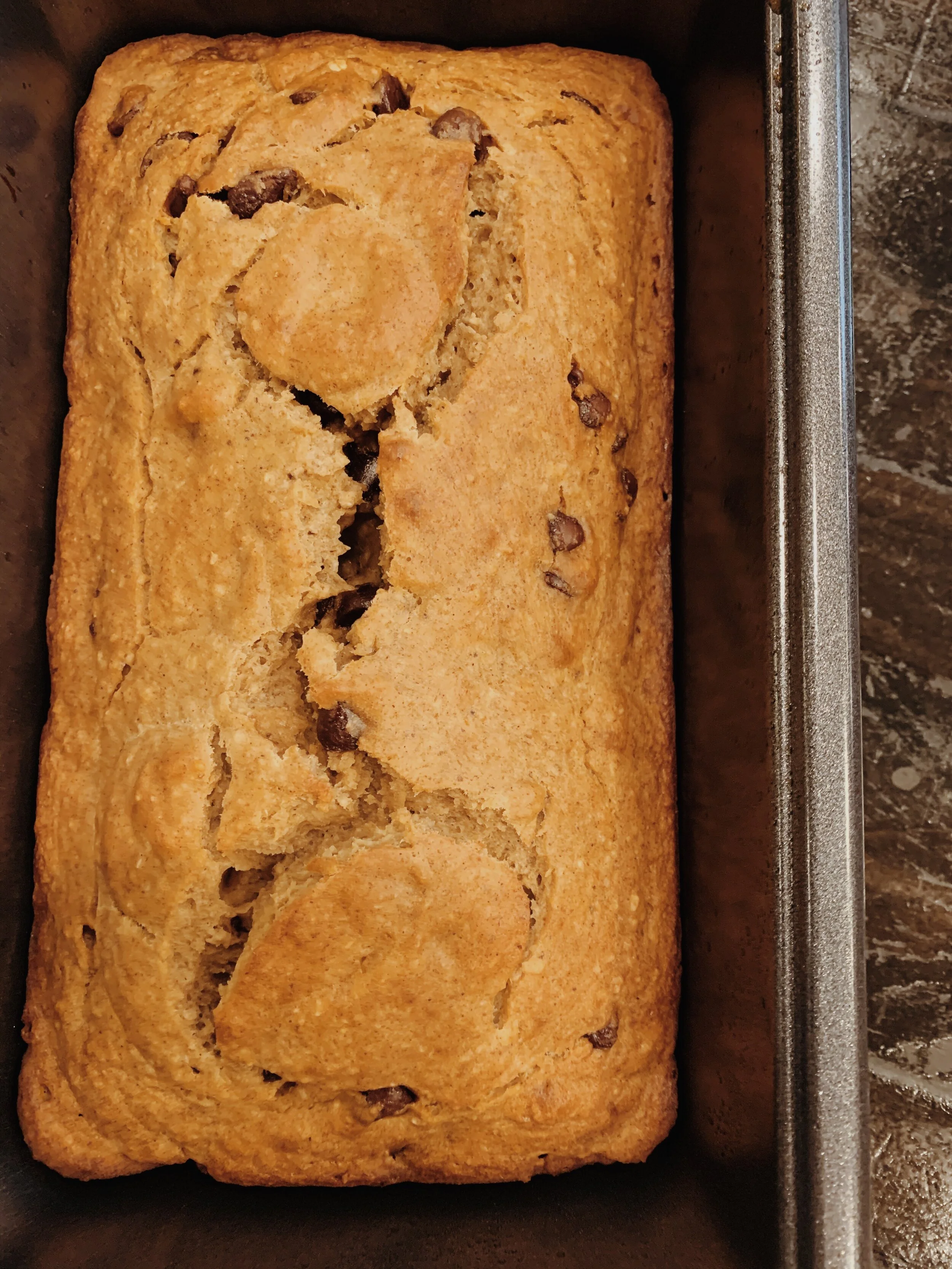 Oatmeal Chocolate Chip Banana Bread 