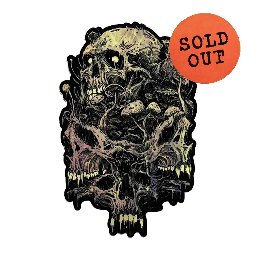 Shrooms Of The Night (color) Sticker