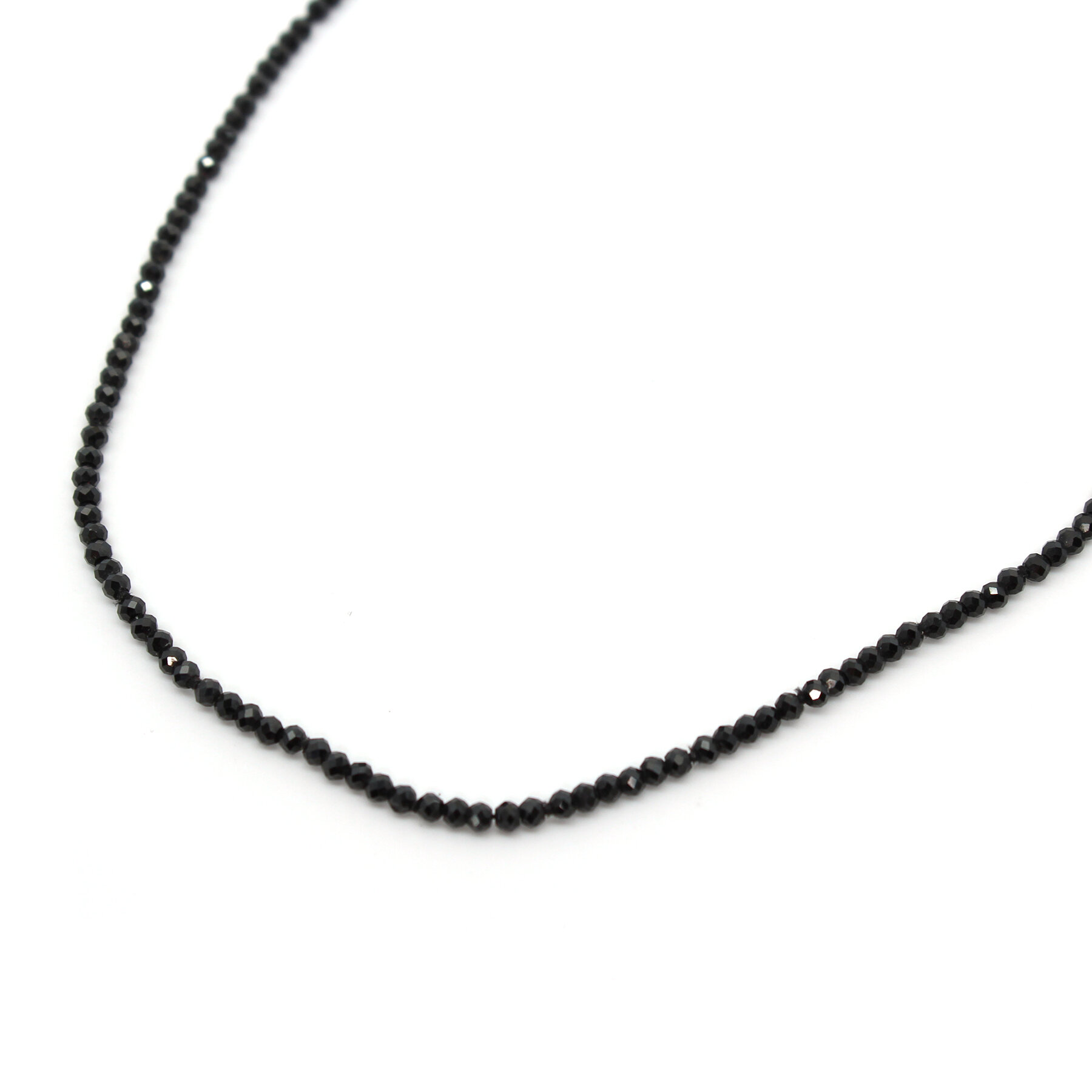 Shop LC Black Spinel Necklace for Women 925 Sterling Silver Cubic Zirconia  Jewelry Stainless Steel Size 20