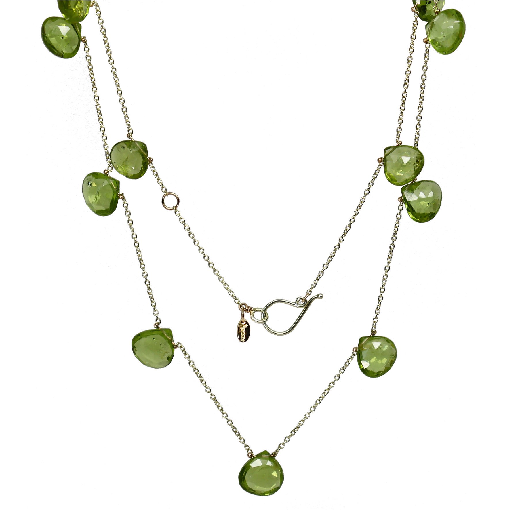 Peridot Ruffle Necklace — Tiffany Peay 