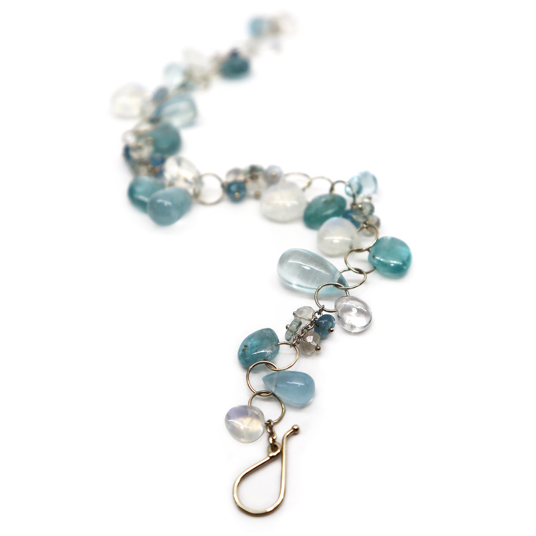 Amazon.com: 12mm Natural Blue Aquamarine Crystal Rough Bracelet Beads  Healing : Clothing, Shoes & Jewelry