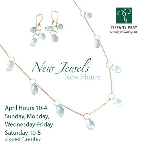 New April hours &amp; always new jewels. Come see!
Closed Easter Sunday. Then Open 10-4 Sunday-Monday, Wed-Fri, 10-5 Saturday 
Closed Tuesdays for April. Appointments available 🤍 

Join us 4/18 &amp; 19 for @thedapperflapper 
Derby Parties &amp; Bey