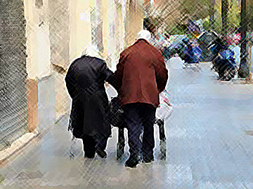 Ancianos y migrantes: la suma del desamparo