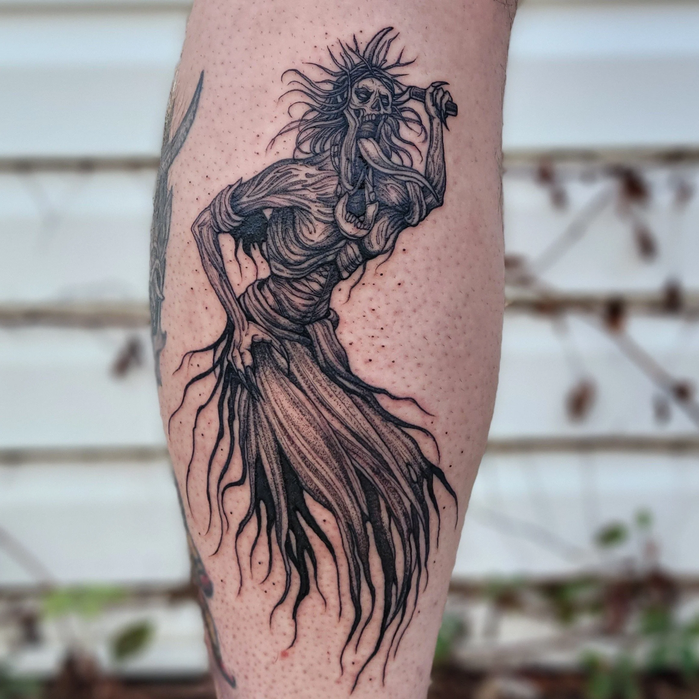 prompthunt: tattoo of a terran banshee, starcraft 2, fine detail, art deco