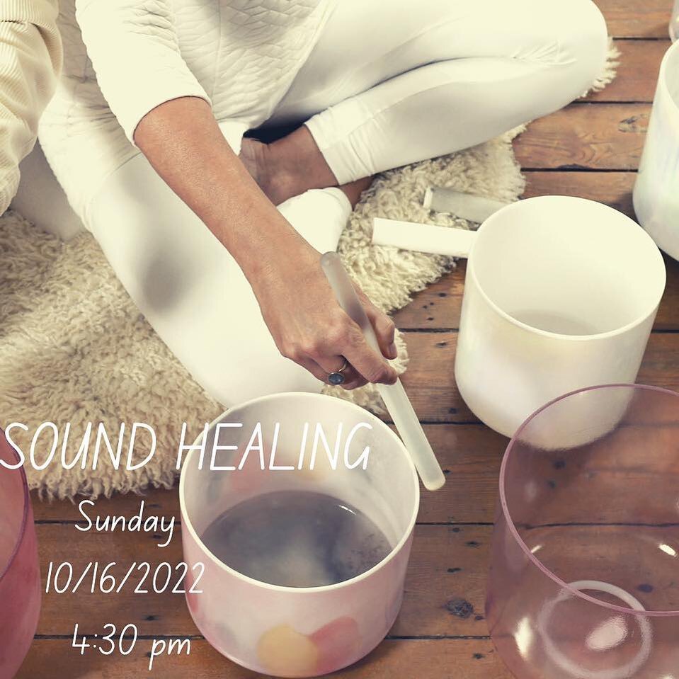 Looking for something to do tomorrow afternoon. Still time to sign up for some relaxing sound healing.