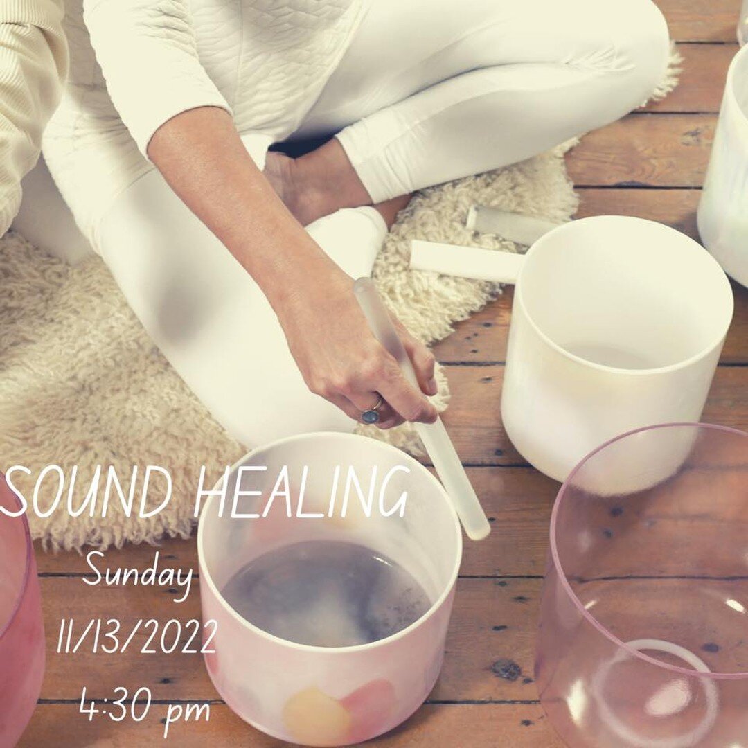 Join Claudia Solitaire next Sunday 11/13 4:30 pm, for an alchemizing experience✨ @nevamassageyoga 
We will set intention and open the practice with breath work &amp; mindful movement, followed by immersing ourselves into pure, cosmic sounds and frequ