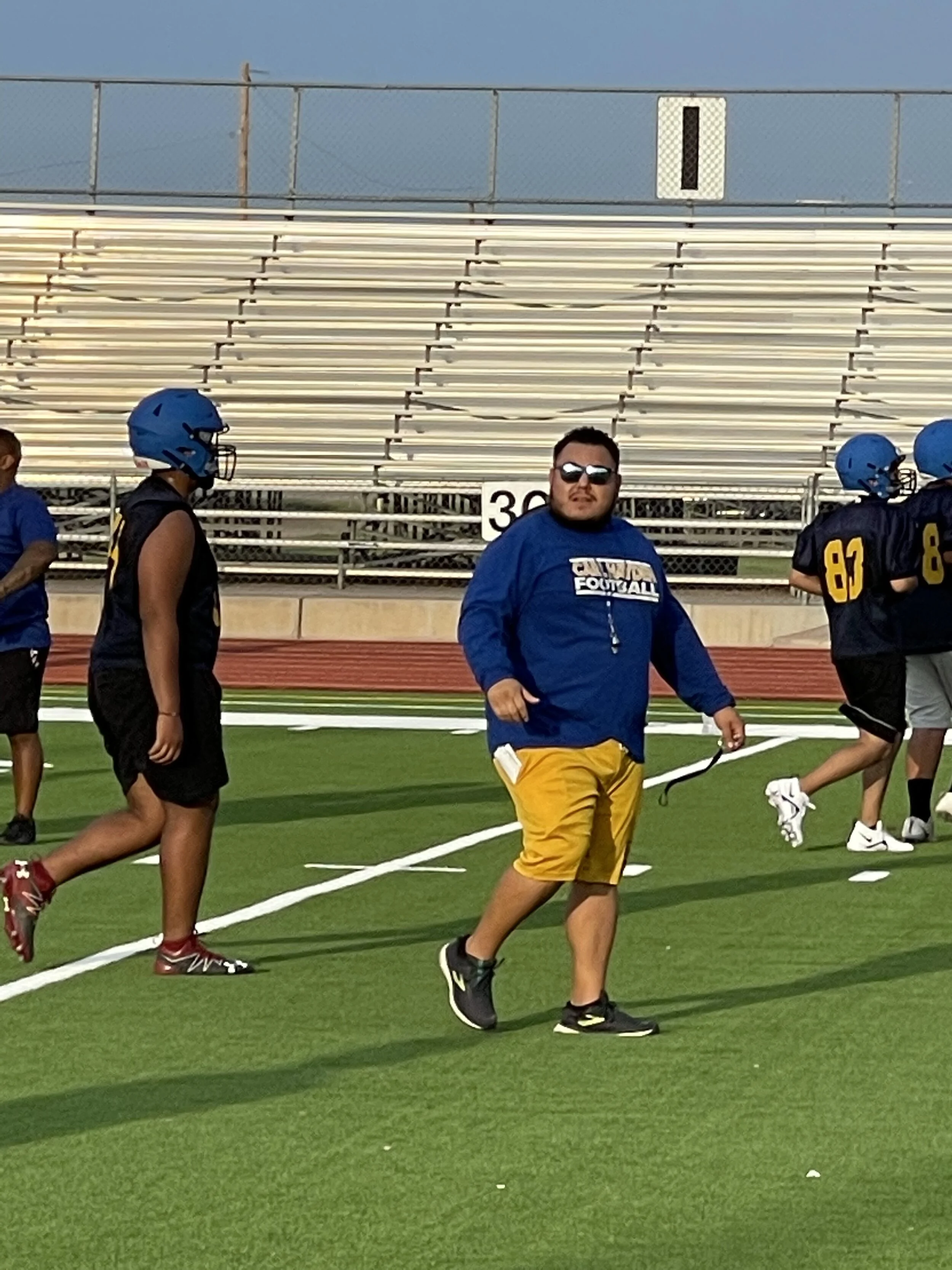 Head Coach Steve Arenas Running practice this past week at Carl Hayden says to us “This is a 24 hour a day gig and I wouldn’t give it up for anything.”