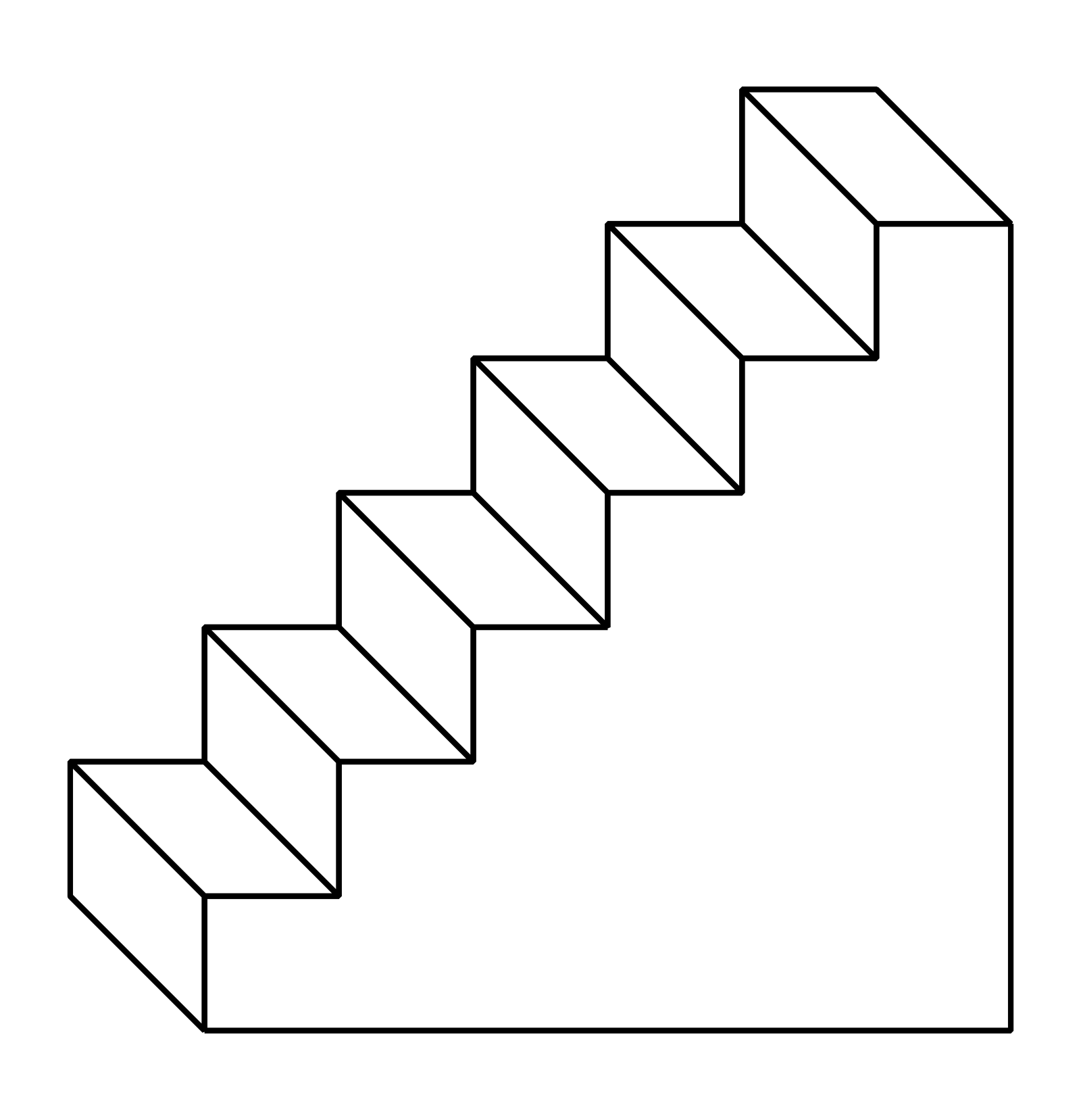 De-Creation Myths by Louis Rakovich, illustration, stairs, architecture