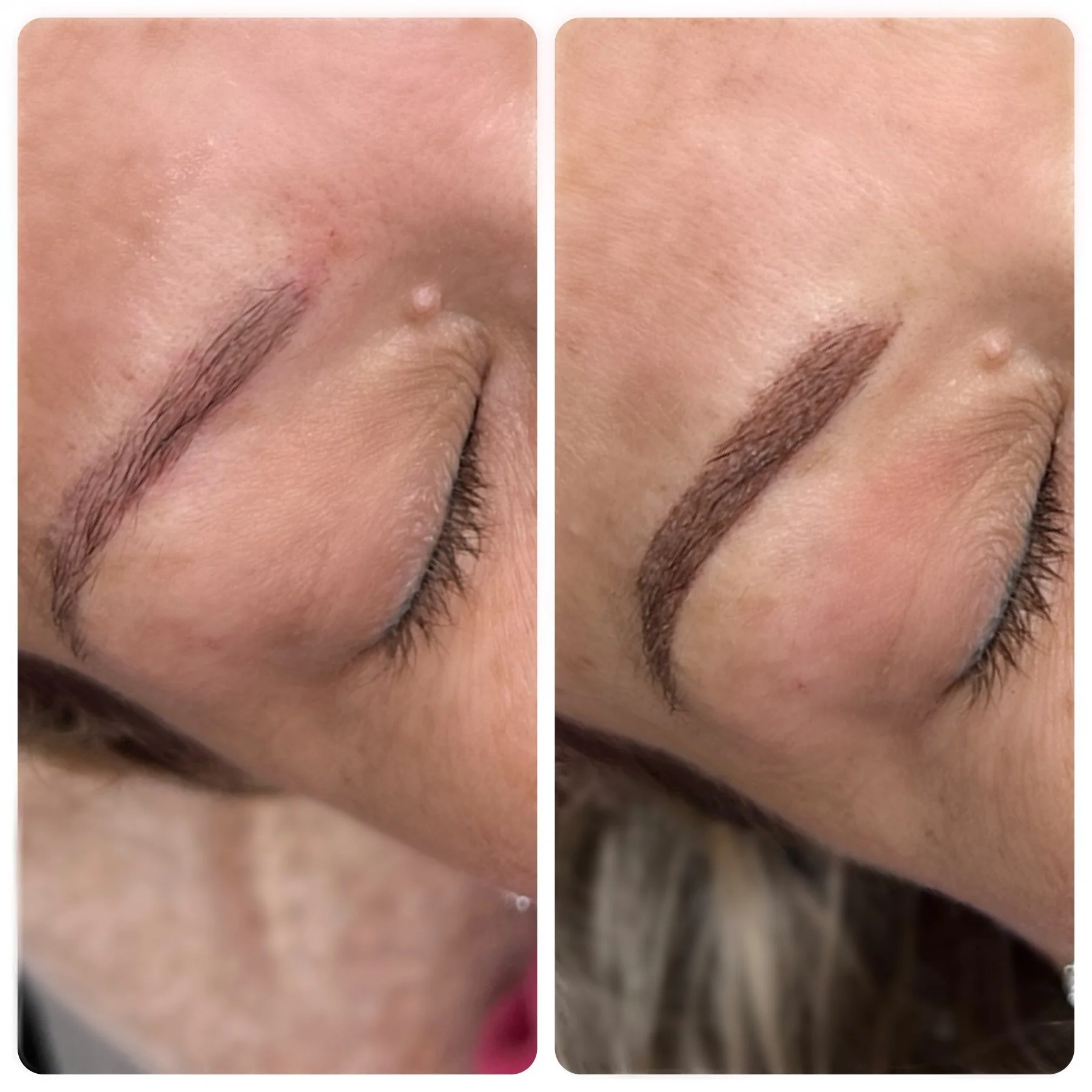 A refresh of an old cosmetic brow tattoo 😍