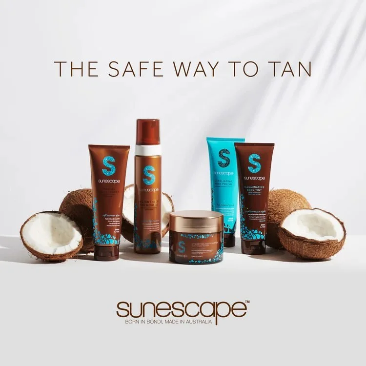 Summers Here!

If you love tanning &amp; our gorgeous spray tans, then this is for you!

Have you tried our tanning range Sunescape?
We have everything from Exfoliating body scrubs / tanning mousse / tanning mitts / gradual tanners / hydrating shower
