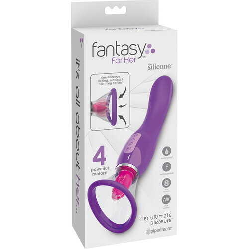 PIPEDREAM Fantasy for Her - Ultimate Pleasure Dual Oral Sex Simulator & G-Spot Vibrator