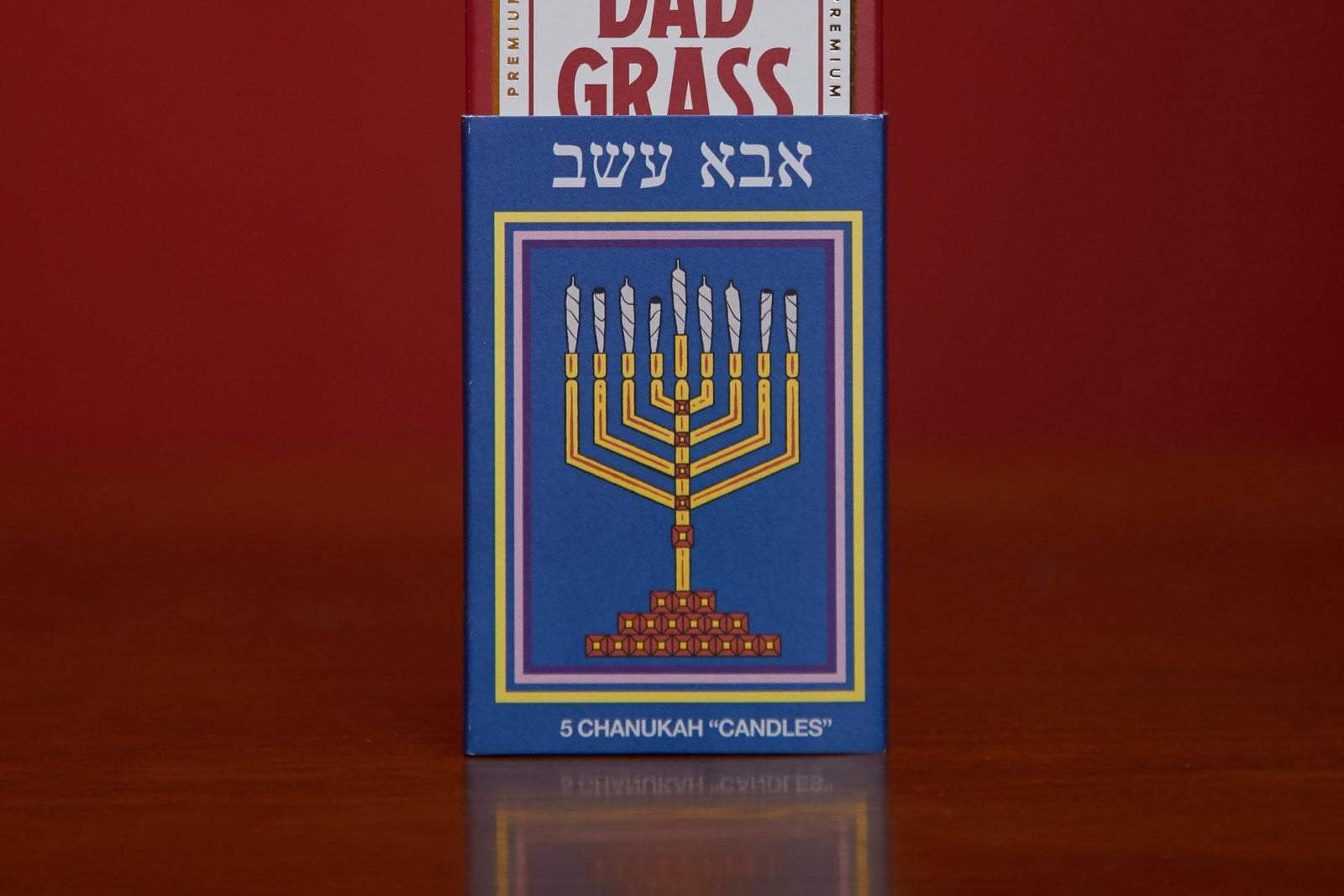 DAD GRASS Chanukah Candles 5 Pack Dad Stash