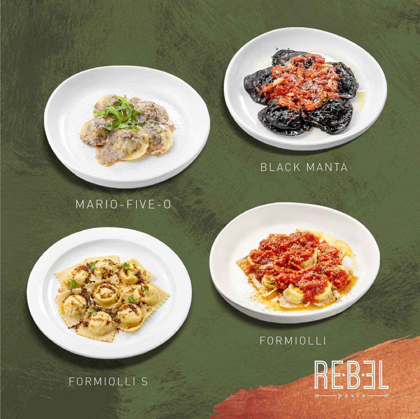 If you&rsquo;re looking for some fresh pastas that breaks conventional rules, may we present you&hellip; Rebel&rsquo;s Filled Pasta! Our menu of the month features seasonal unique ingredients with 4 different types of filled pasta to choose from, and