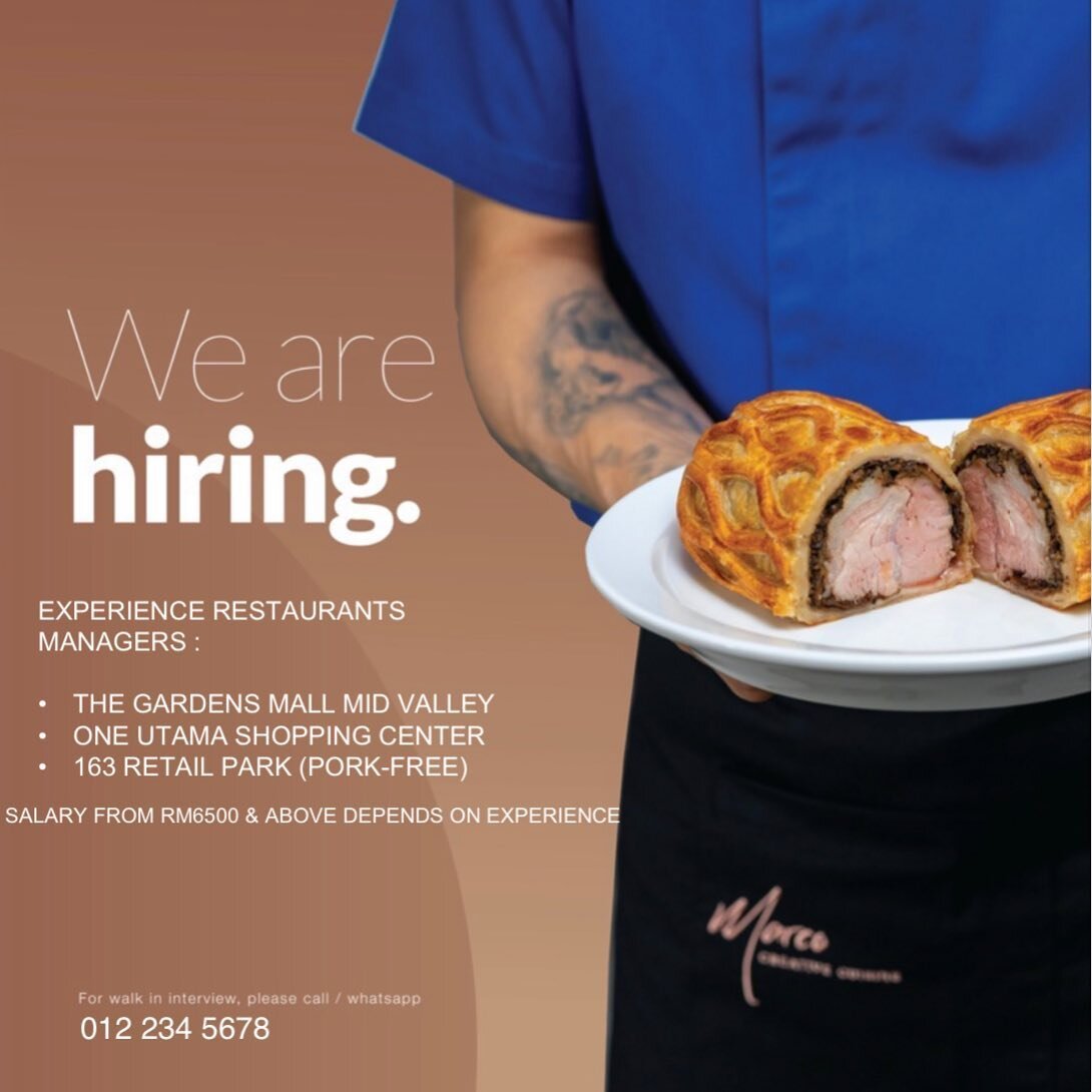 Calling for experience Restaurant Managers out there! Join our team! If you&rsquo;re looking for a place to grow your skills and experience in the F&amp;B field, we&rsquo;re sure you will find a role here in Rebel. Basic knowledge and skills are requ