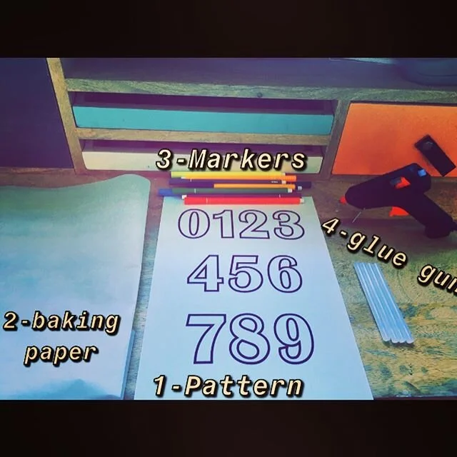 Little craft to complete my tools bag 🧳 Glue Gun &amp; Baking Paper = endless creativity ‬
.
.
‪#eyfs #eyfsideas #eyfsinspiration #play #nursery #fun #mumsschooloffun #mathematics #numbers #craft‬