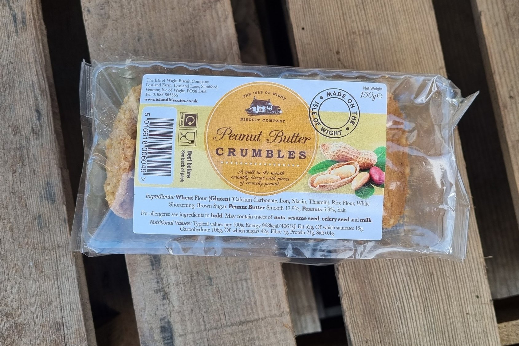 Peanut Butter Crumble biscuits