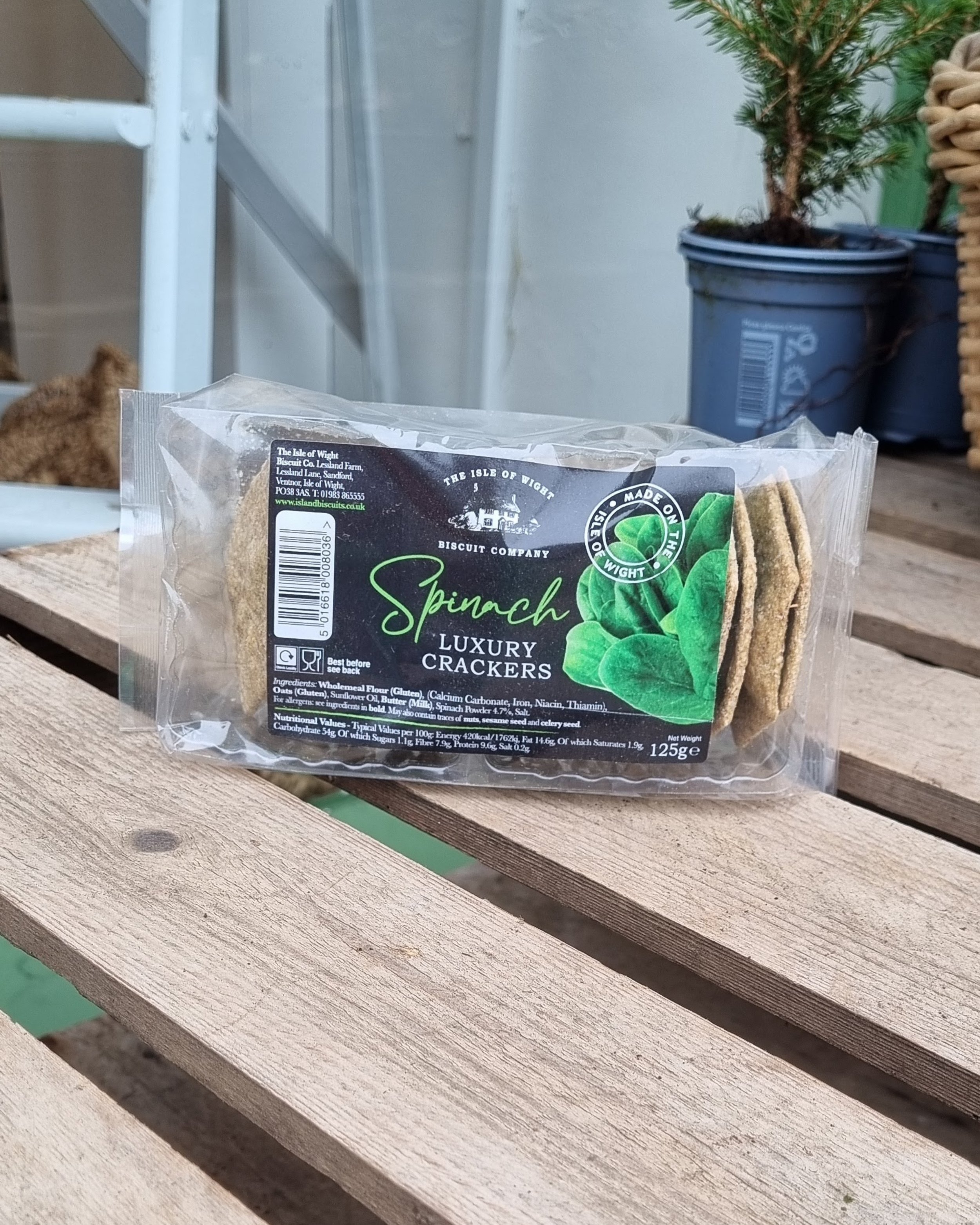 Spinach Luxury crackers