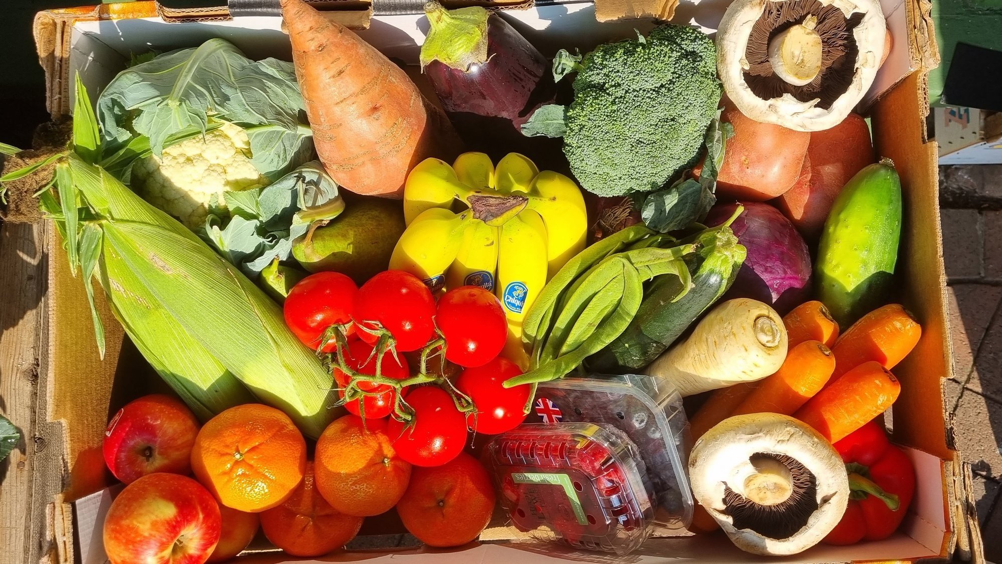 Fruit And Vegetable boxes £30 isle of Wight Delivery