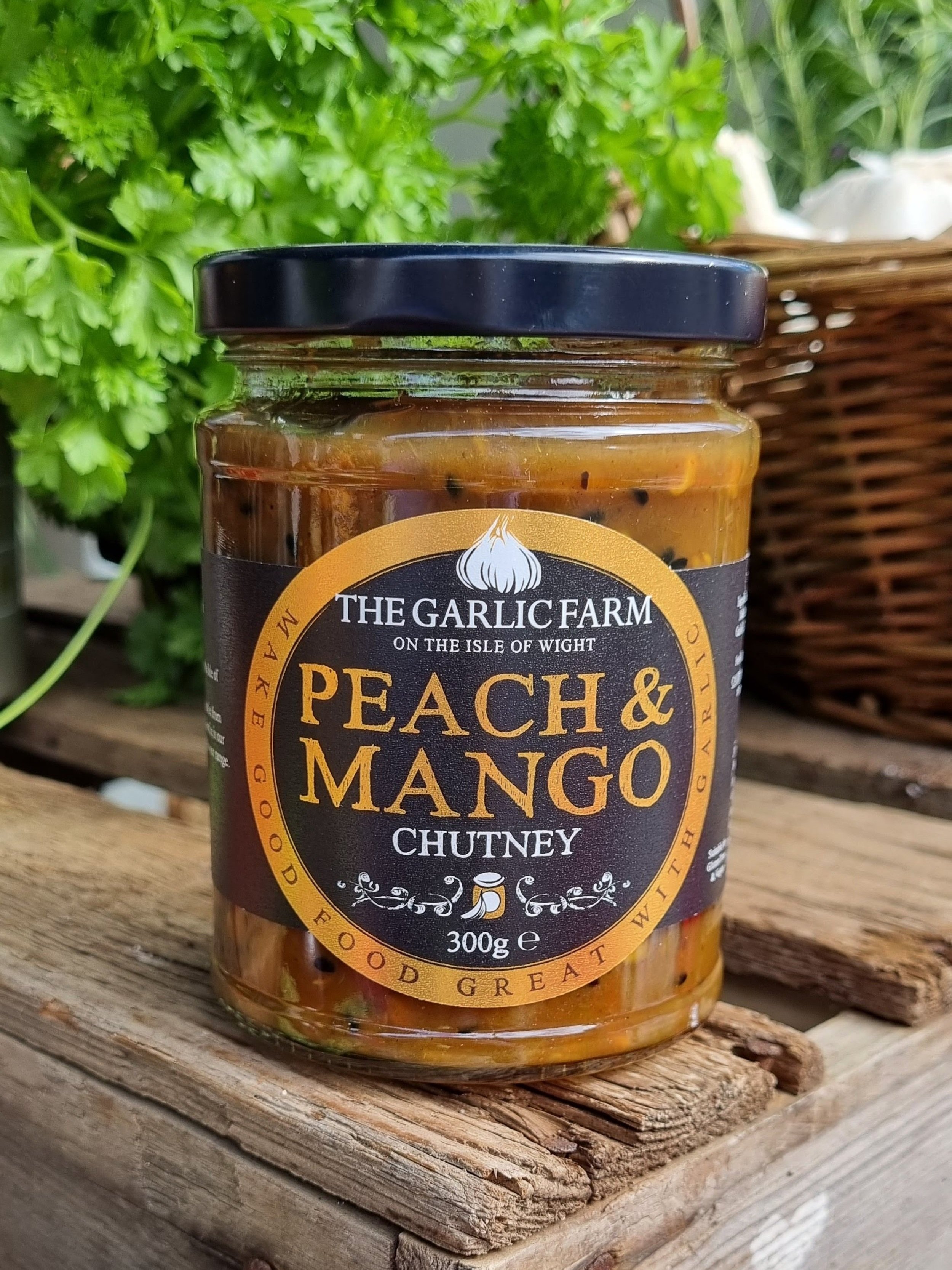 Peach and Mango Chutney with Garlic