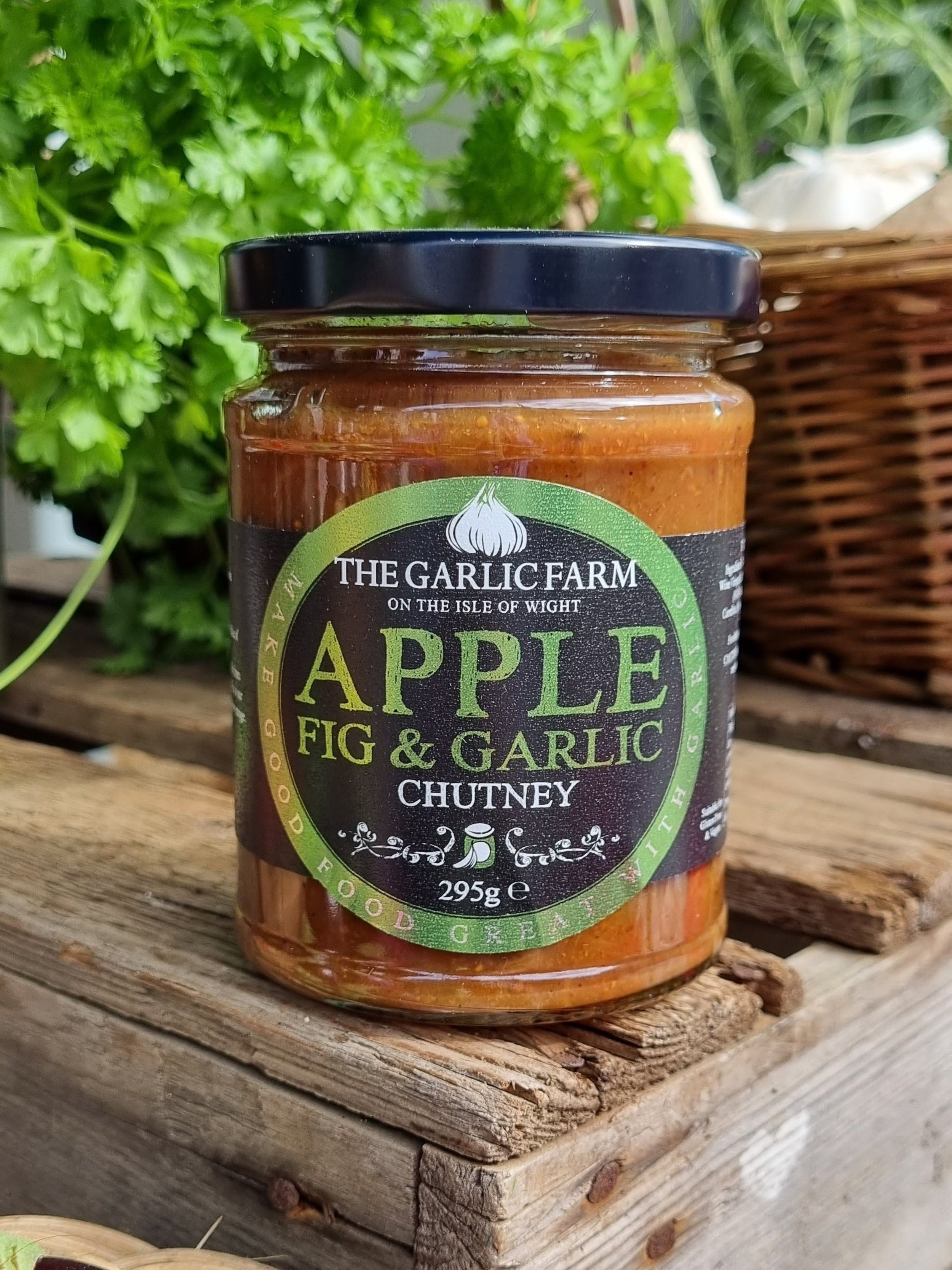 Apple and Fig Chutney with Garlic