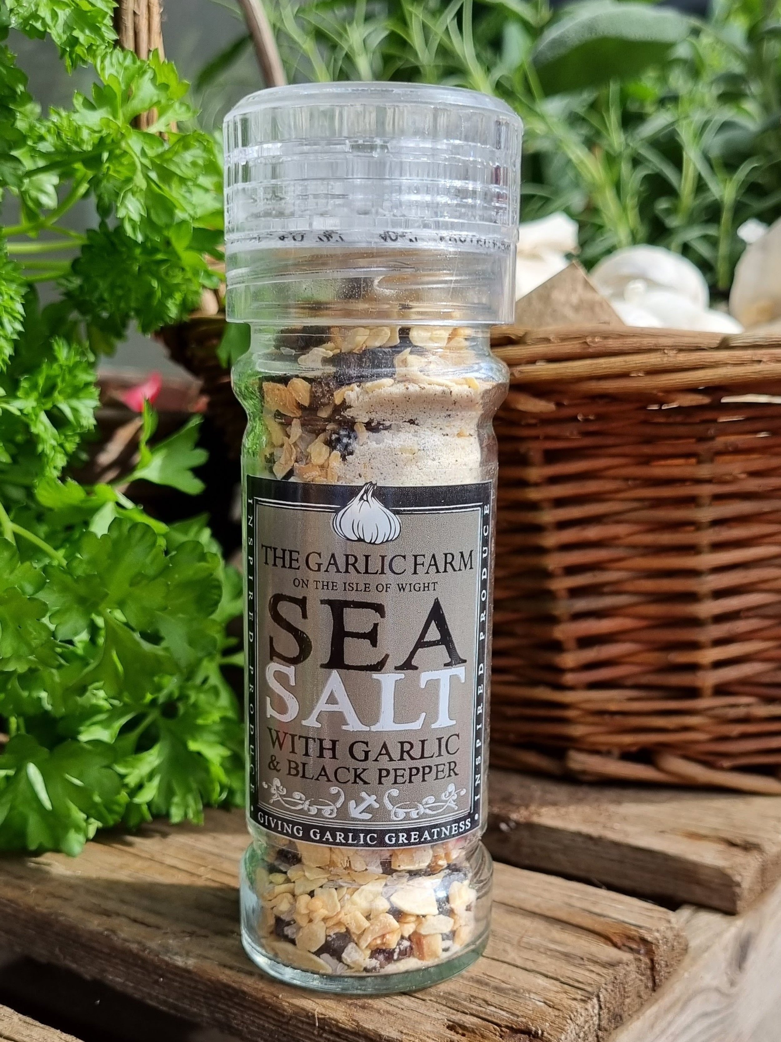 Salt & Pepper Grinder with Garlic