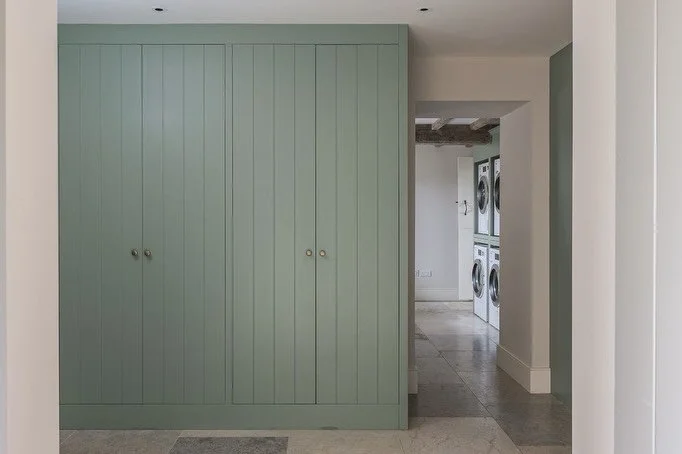 COTSWOLDS // BOOTROOM
⠀⠀⠀⠀⠀⠀⠀⠀⠀
Traditional in-frame design featuring TG &amp; V doors, paired with Egger Oak Effect &ndash; Oiled Kendal Oak internals.
⠀⠀⠀⠀⠀⠀⠀⠀⠀
Thoughtfully designed alongside client to include:
▫️ Integrated gun safe / cabinet
▫️ 