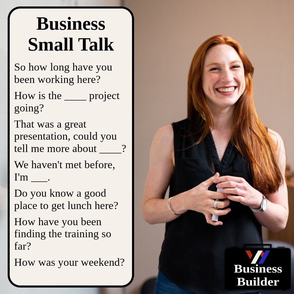 English Business Small Talk, Business Builder