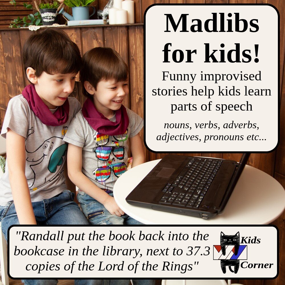 Madlibs - Fun English games for Kids |Kids Corner| — Wright English