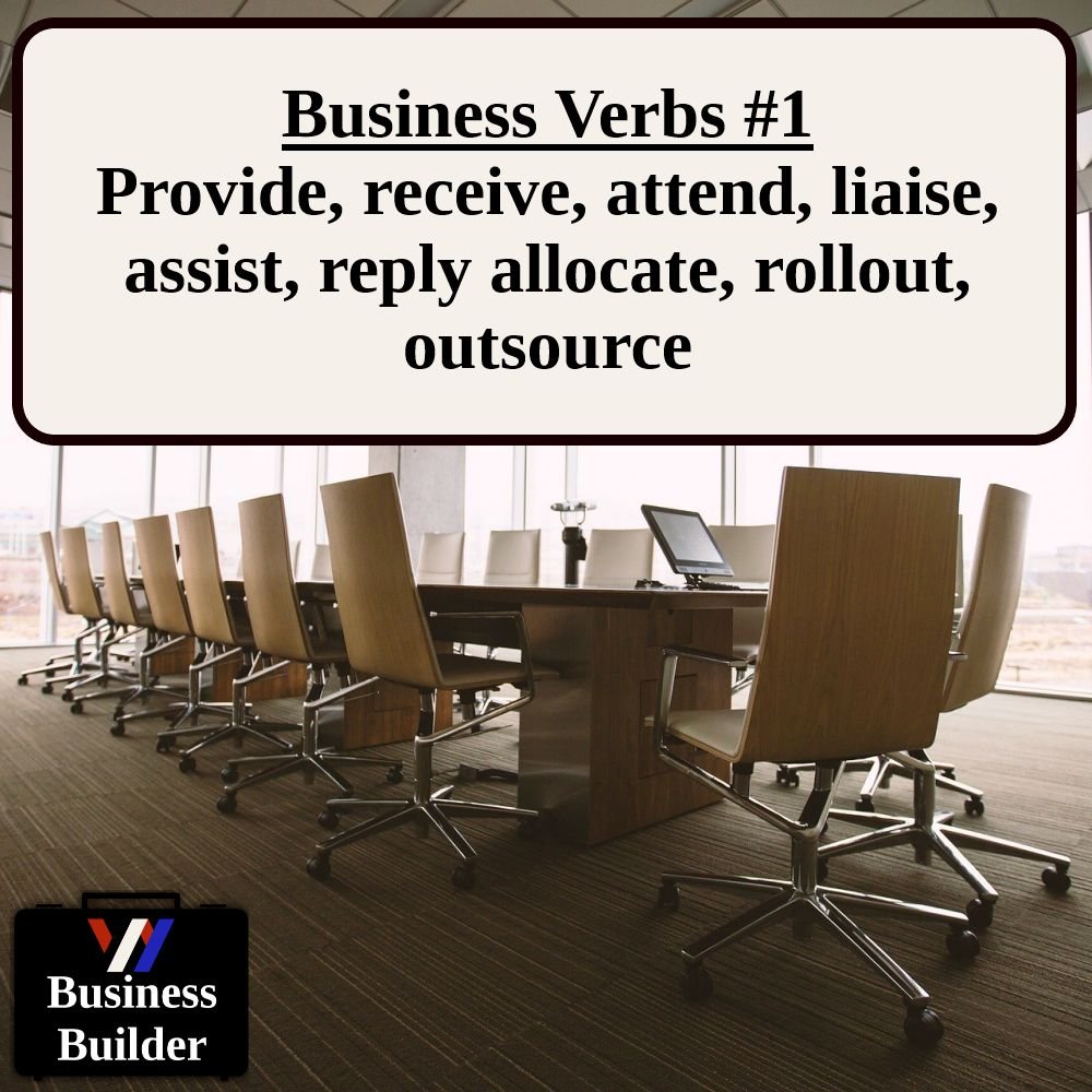 Business Builder: Business Verbs #1