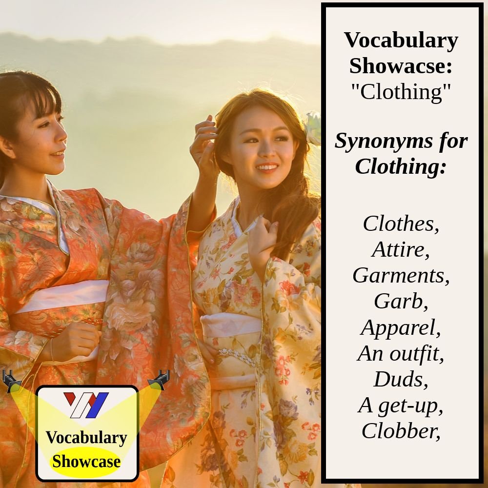 Vocabulary Showcase: Clothing