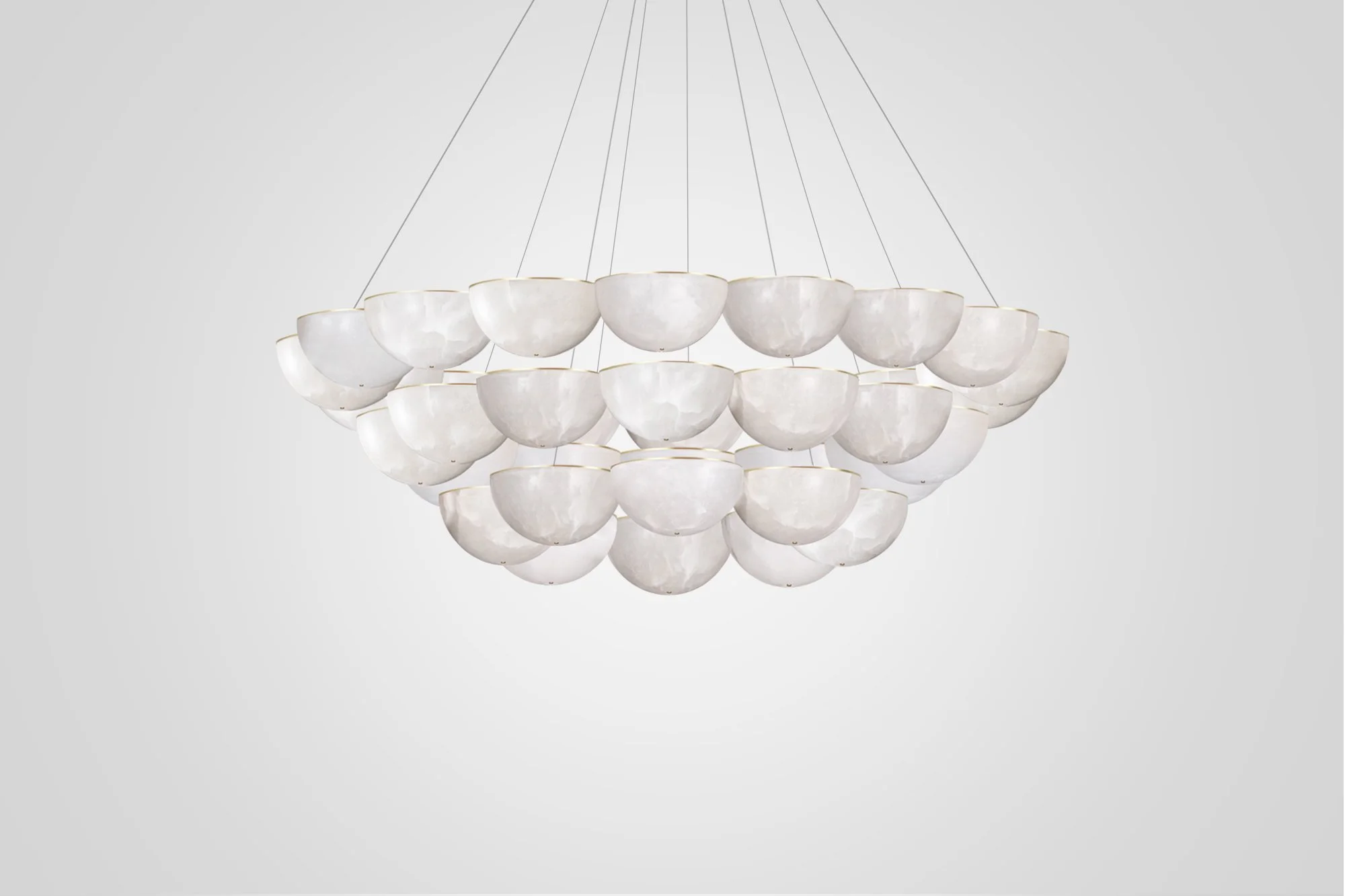 Hemisphere Circular Chandelier 3 Tier