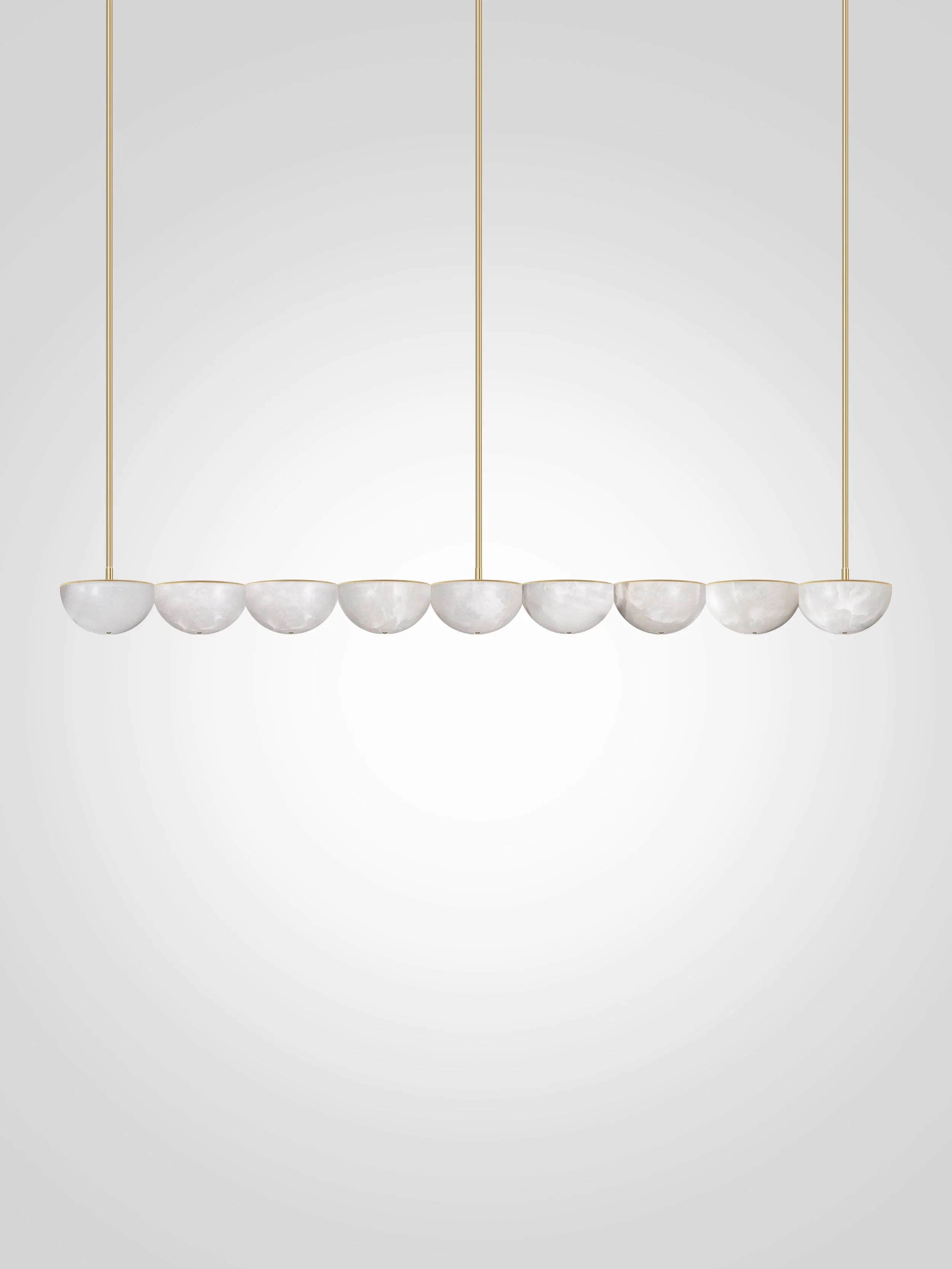 Hemisphere Linear Chandelier Large