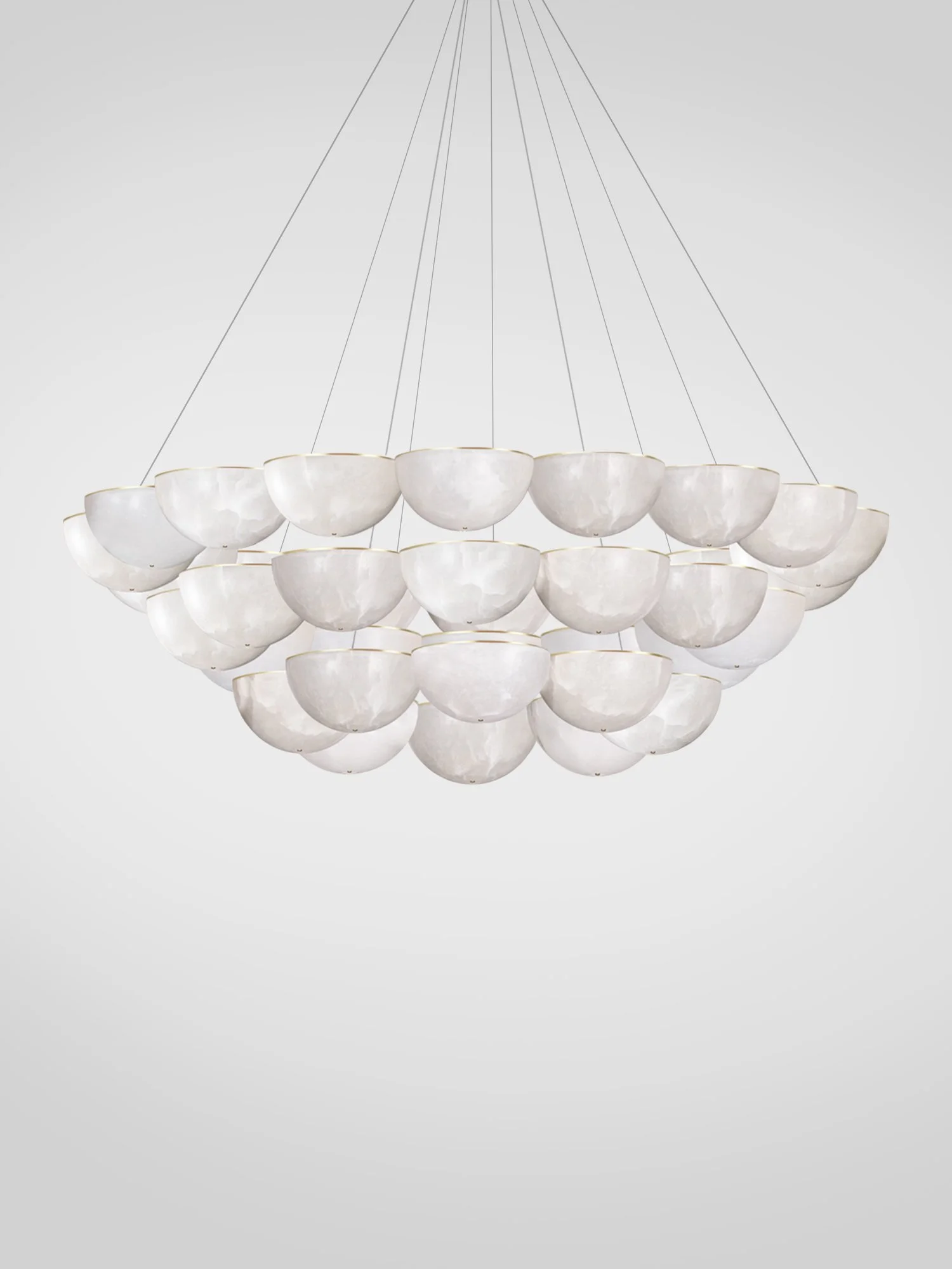 Hemisphere Circular Chandelier Three Tier