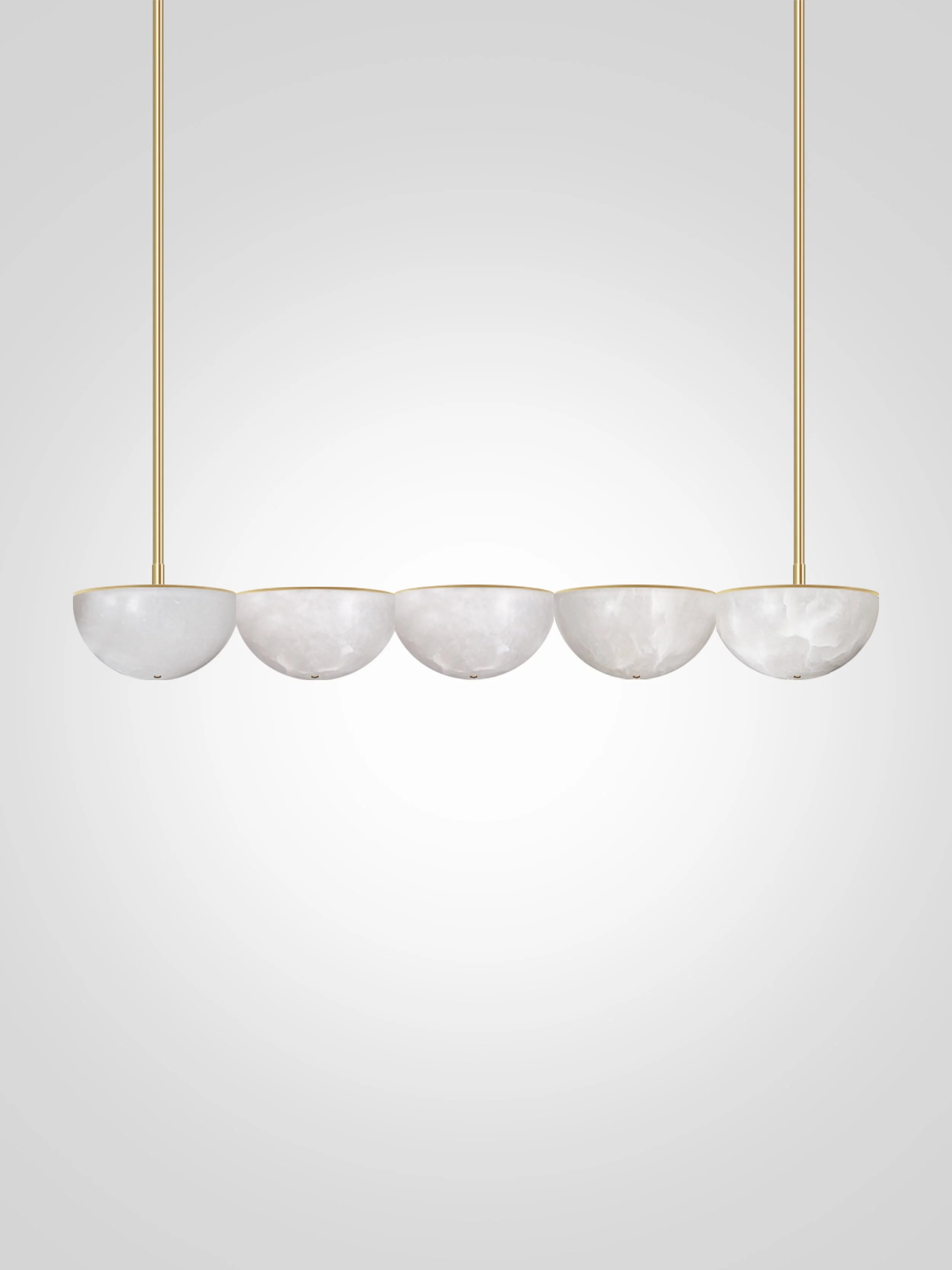 Hemisphere Linear Chandelier Small