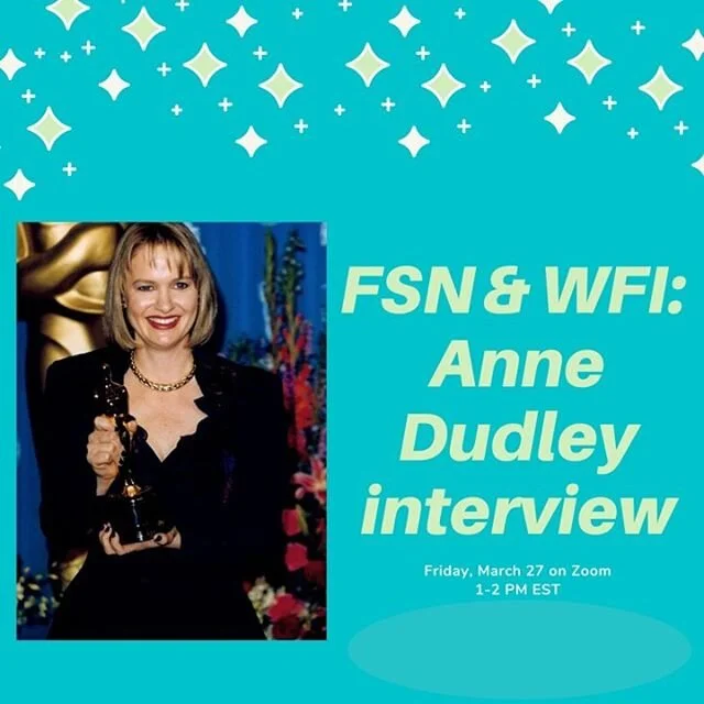 We are looking forward to joining with FSN (Film Score Network) this Friday 1-2pm EST for an interview Anne Dudley. 🎉 Members, you will receive the zoom link in your emails!