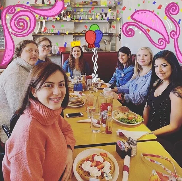 WFI had the best time celebrating president @louwib over brunch this weekend. 
Happy birthday Louisa!! 🎈