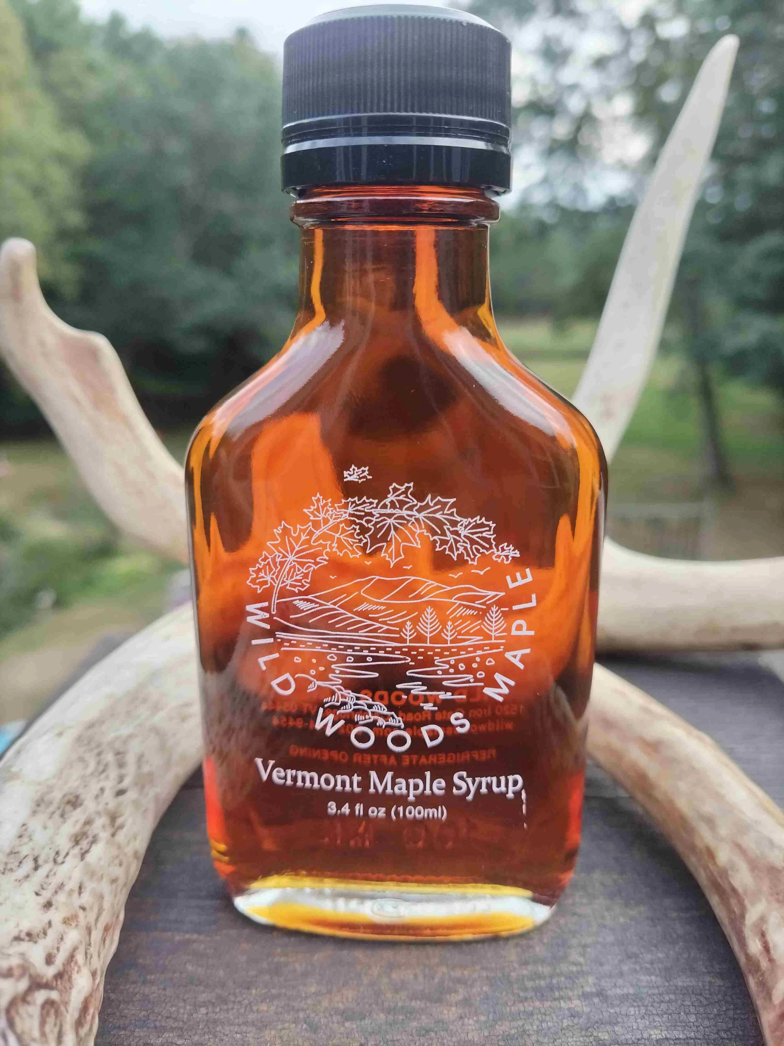 Bourbon Barrel Aged Maple Syrup Flask