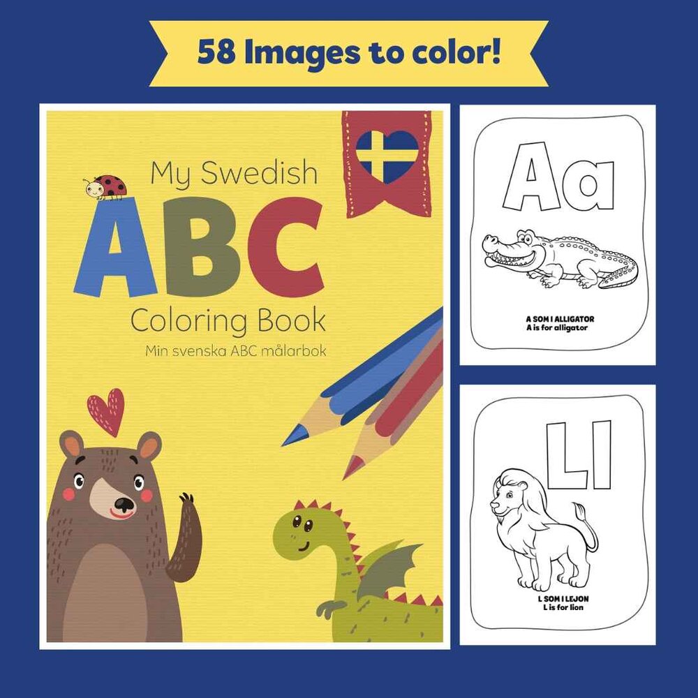 The Swedish Alphabet Colouring Book Pdf And Paperback Swenglish Life