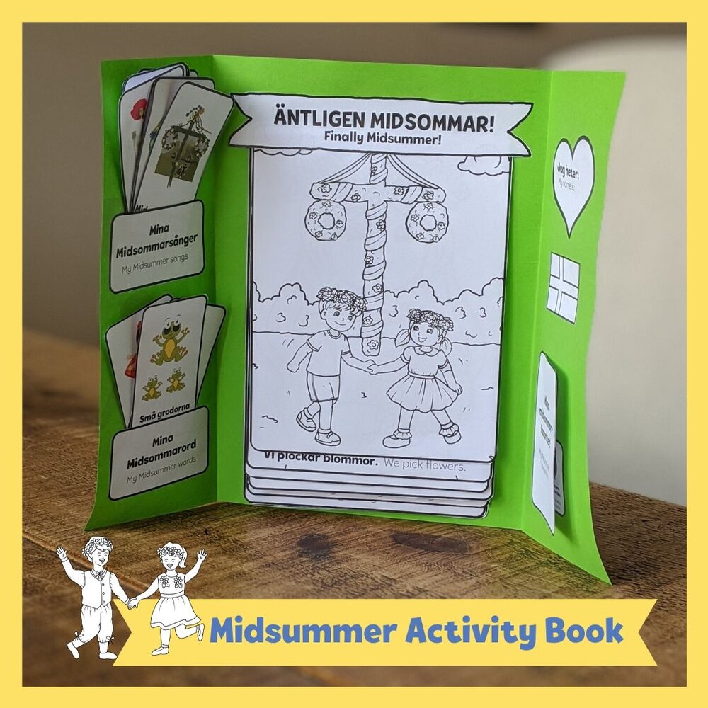 Swedish Midsummer Activity Book PDF (Ages 3+)