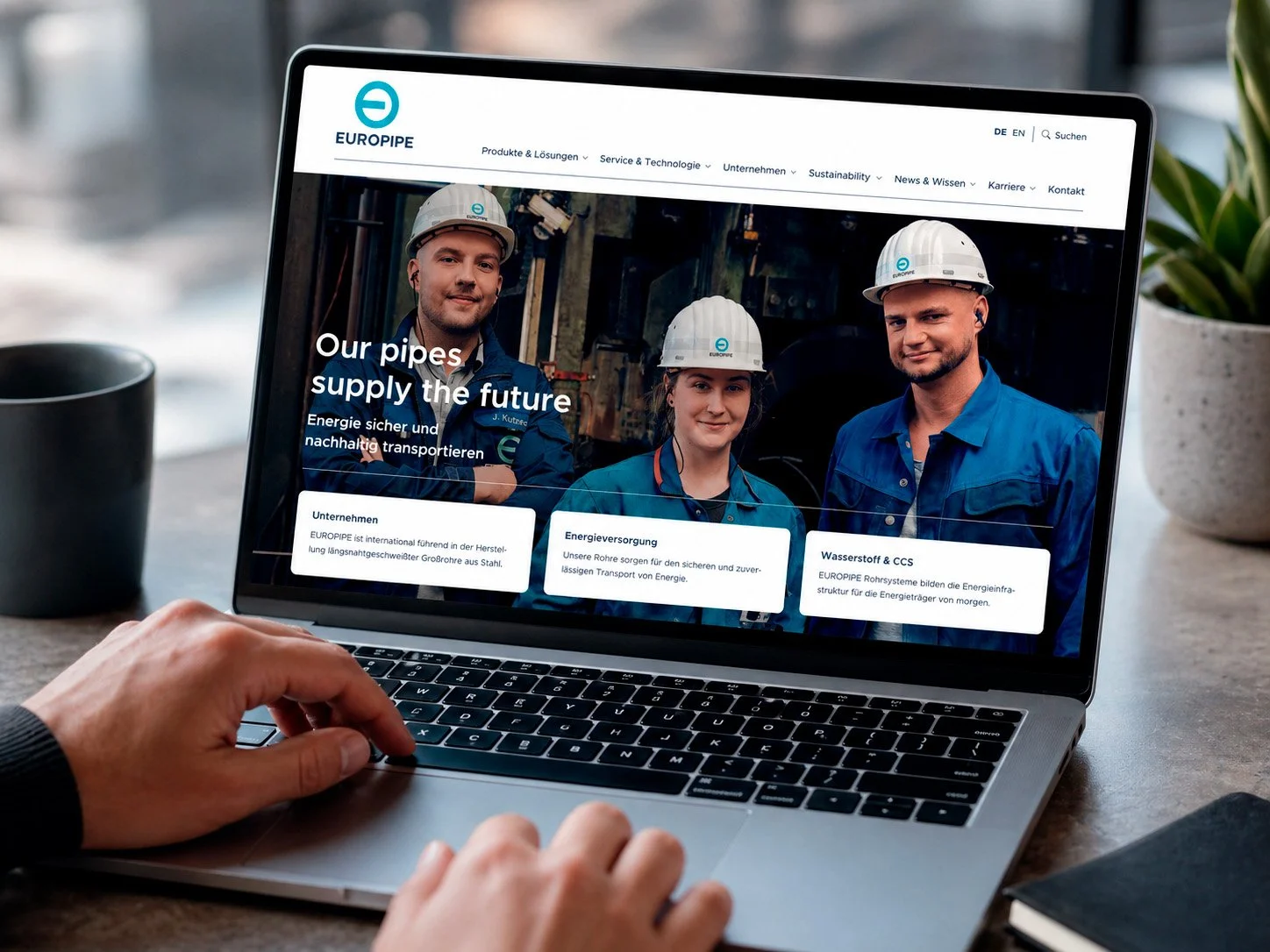 Website für EUROPIPE
