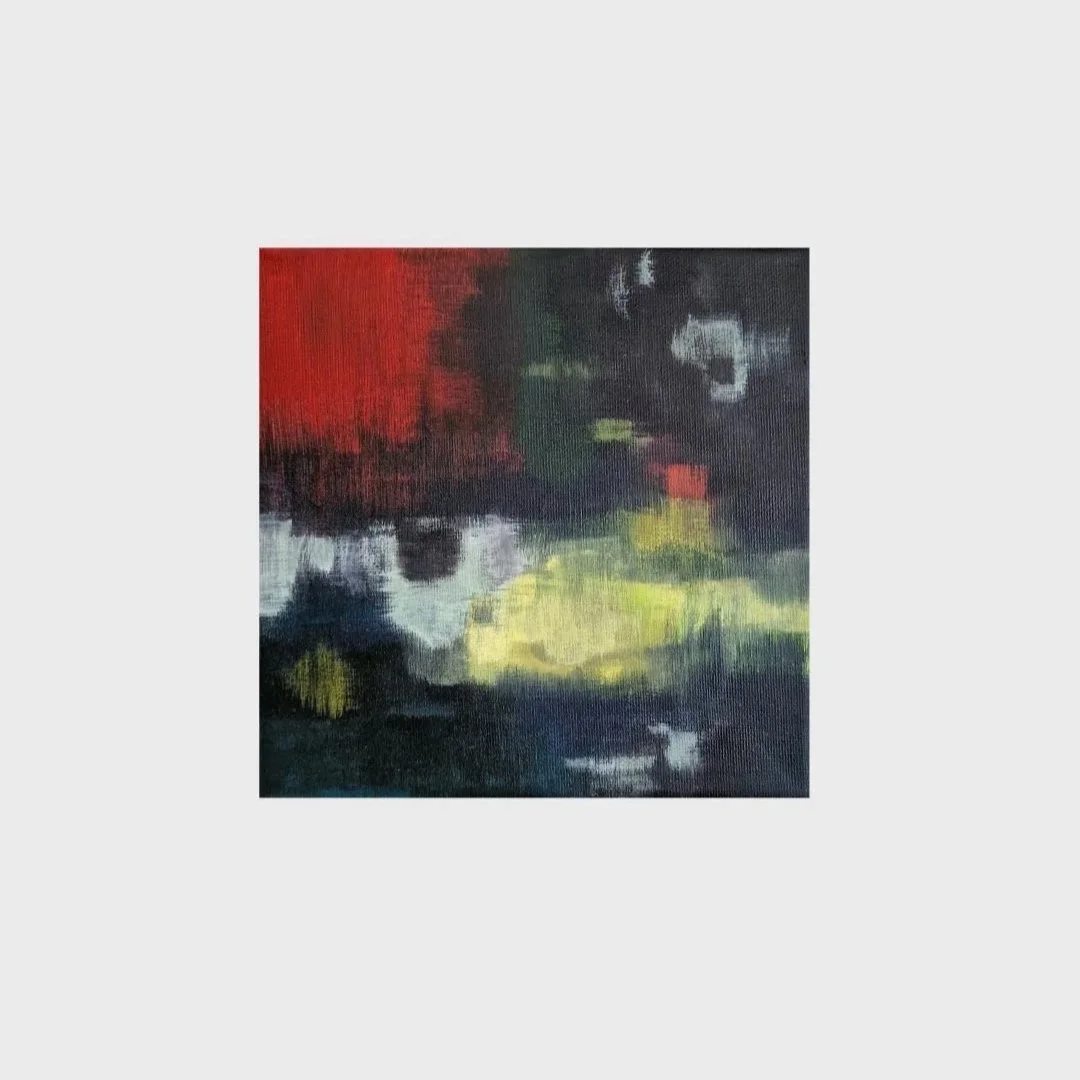 Gathering Darkness - 20cm x 20cm acrylic on canvas