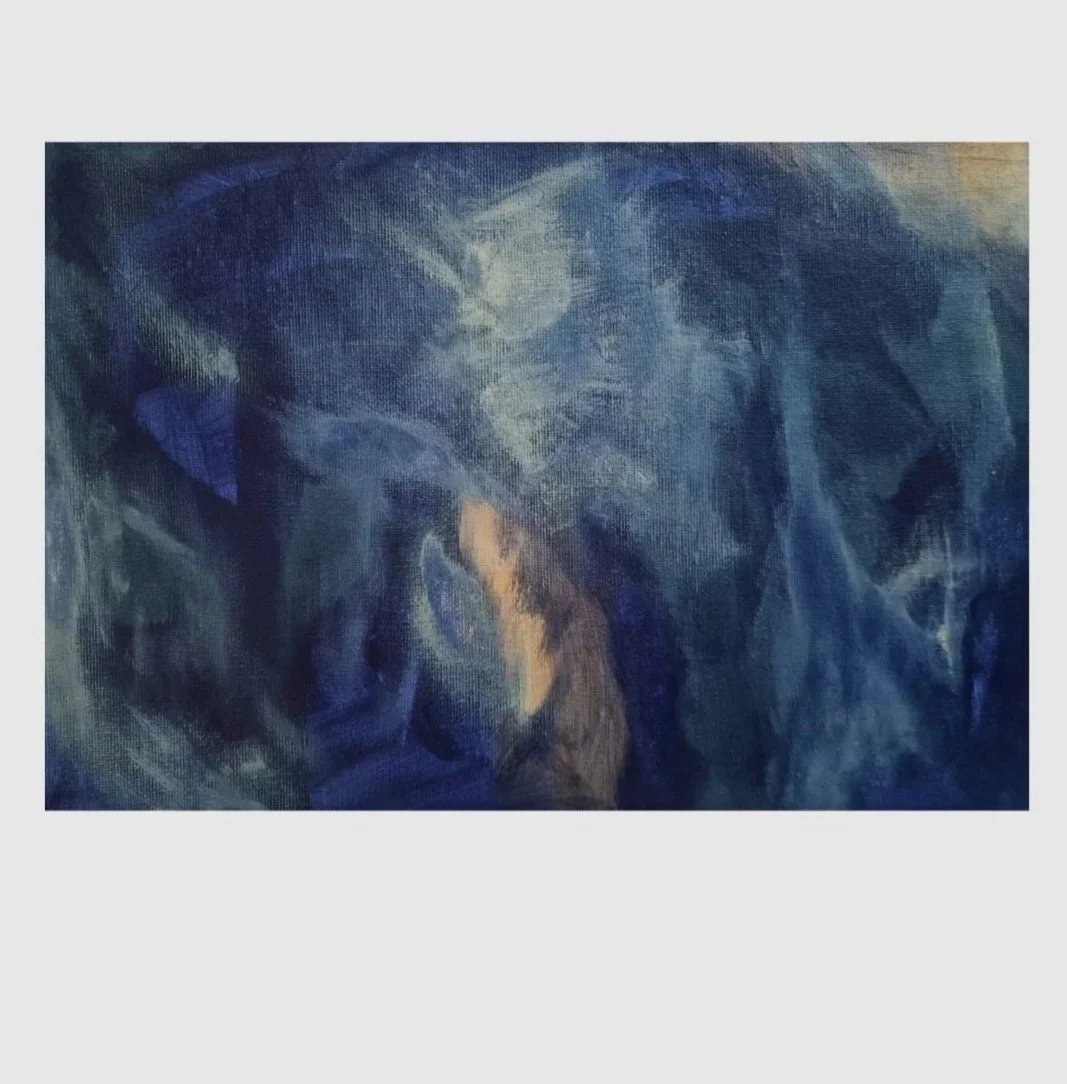 in abeyance - 30cm x 21cm acrylic on canvas board