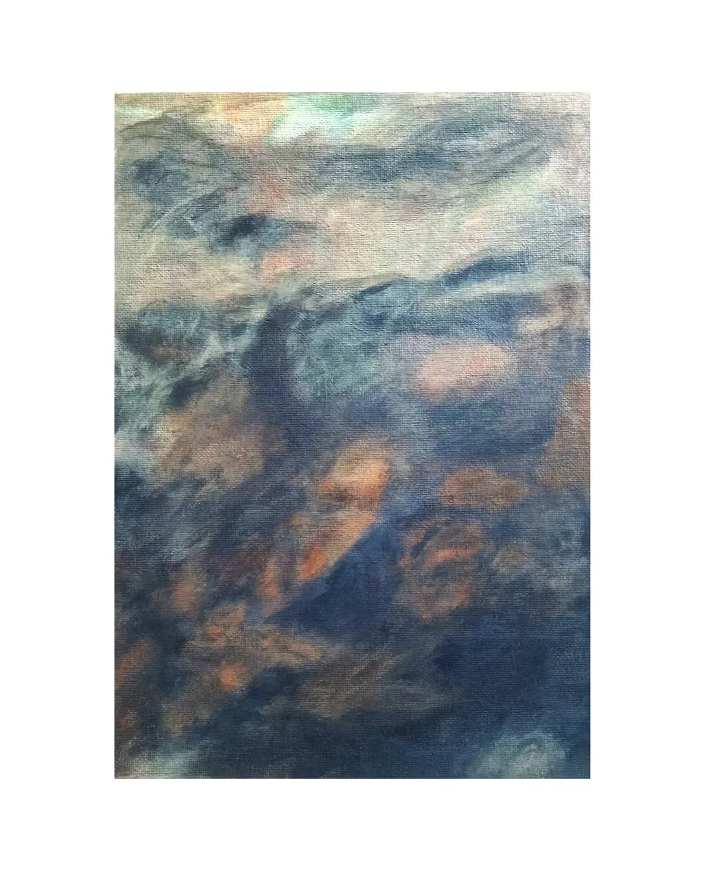 For the lost - 21cm x 28cm acrylic on canvas board